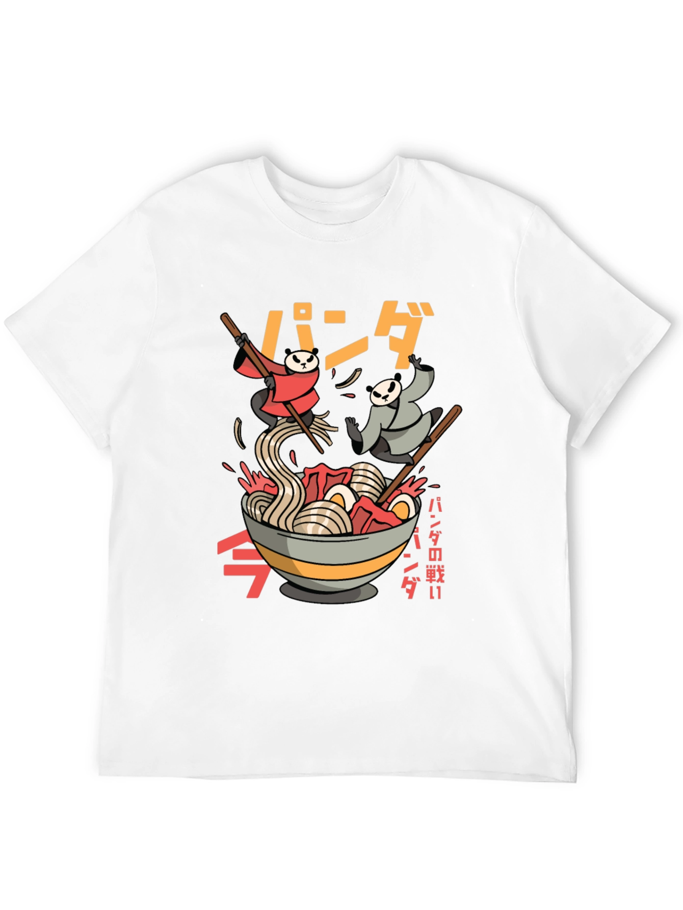 Panda Ramen T-Shirt - Black Graphic Tee