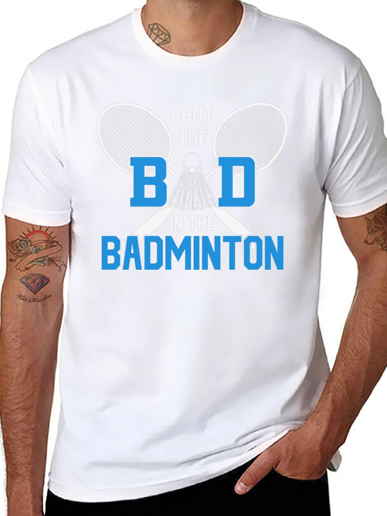 Funny Badminton T-Shirt for Sport Lovers