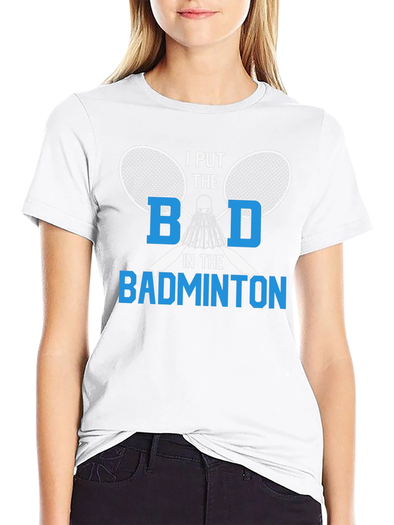 Funny Badminton T-Shirt for Sport Lovers