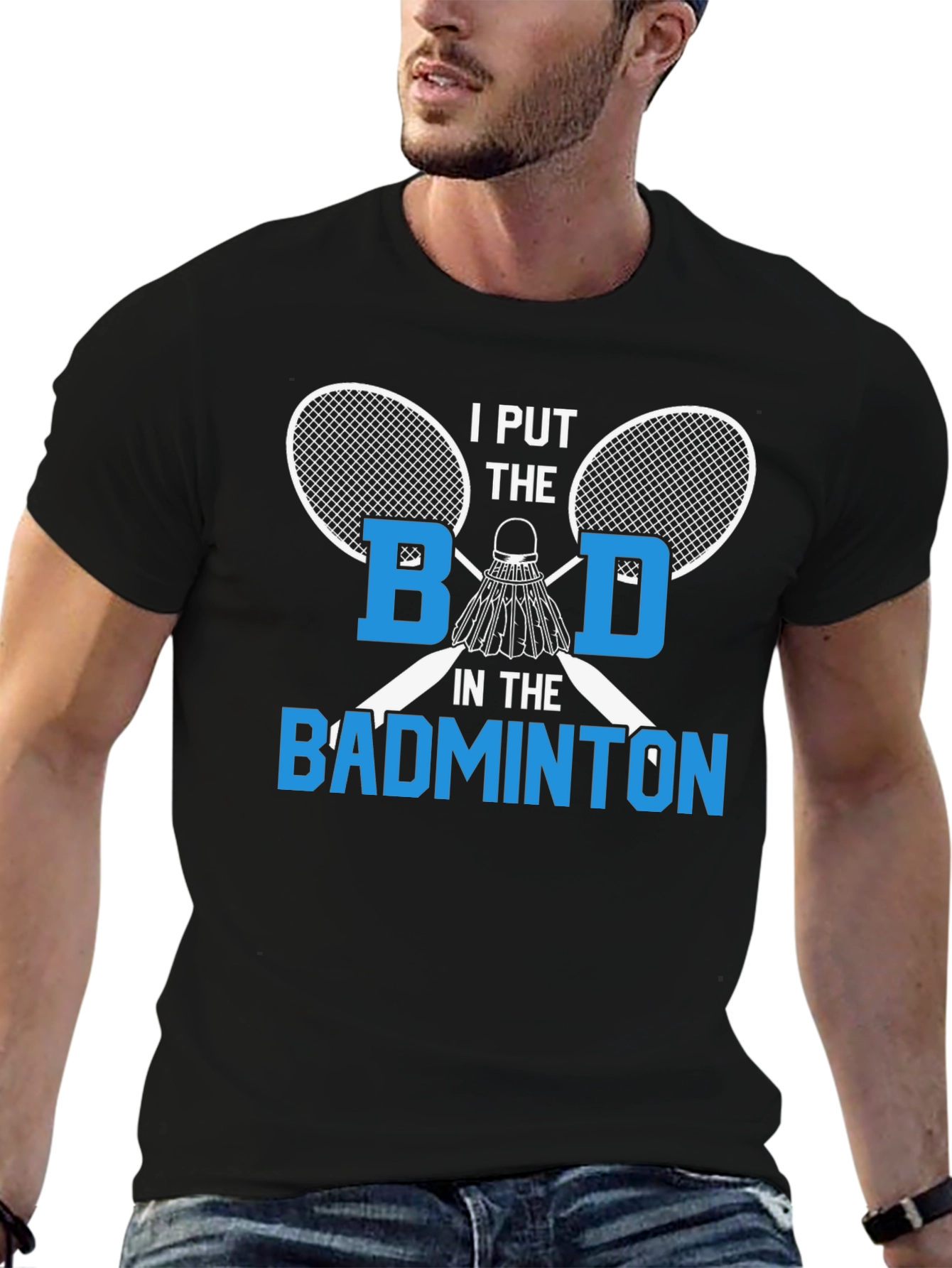 Funny Badminton T-Shirt for Sport Lovers