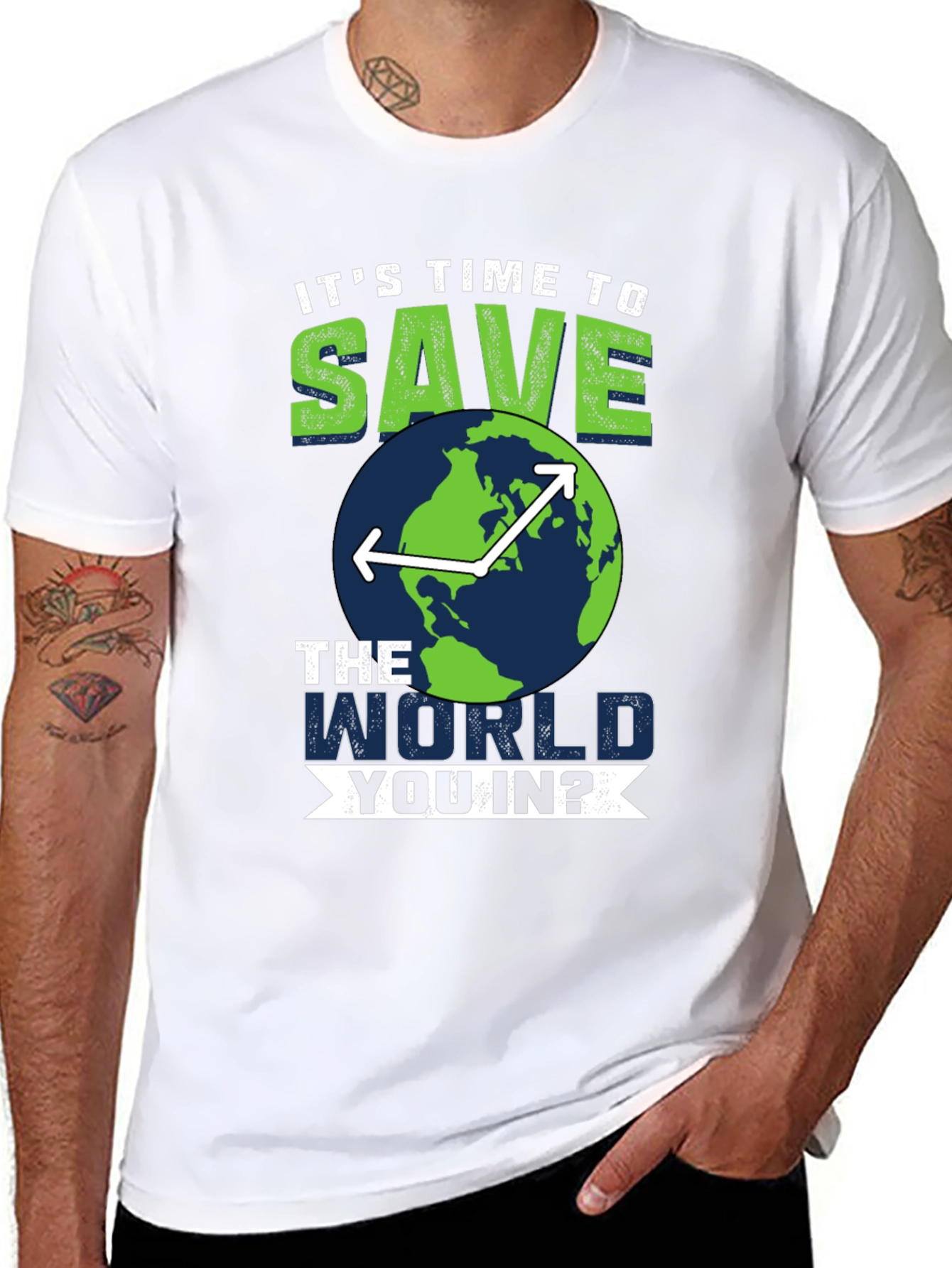 Save the World T-Shirt - Environmentally Conscious Tee