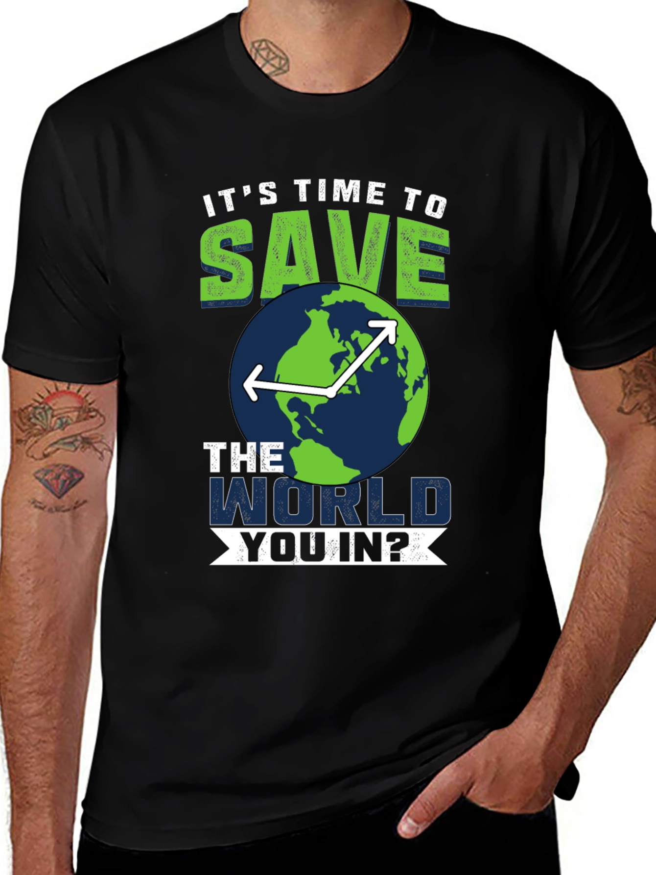 Save the World T-Shirt - Environmentally Conscious Tee