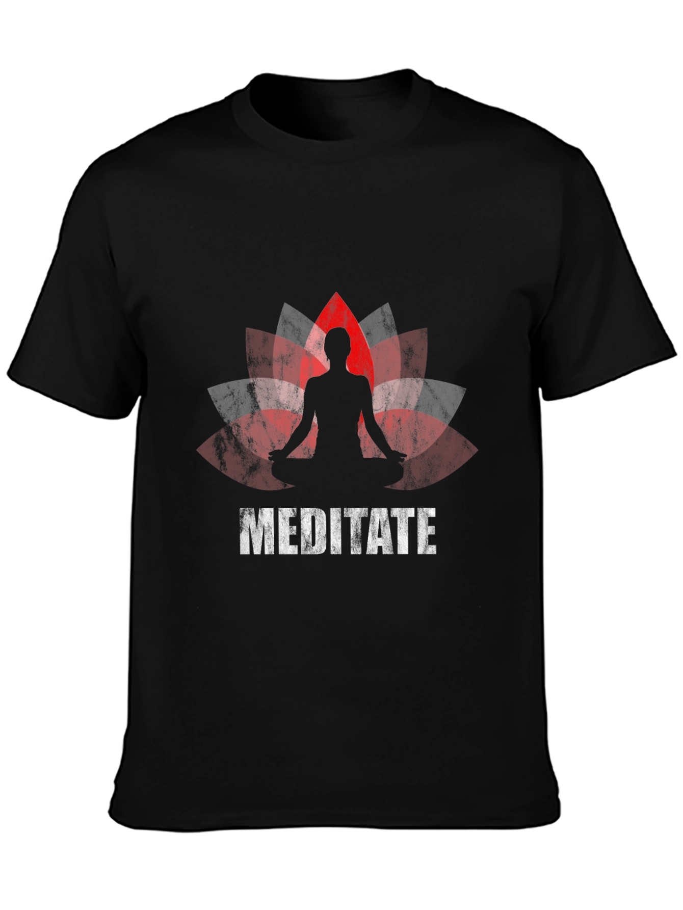 Meditate Lotus Graphic T-Shirt