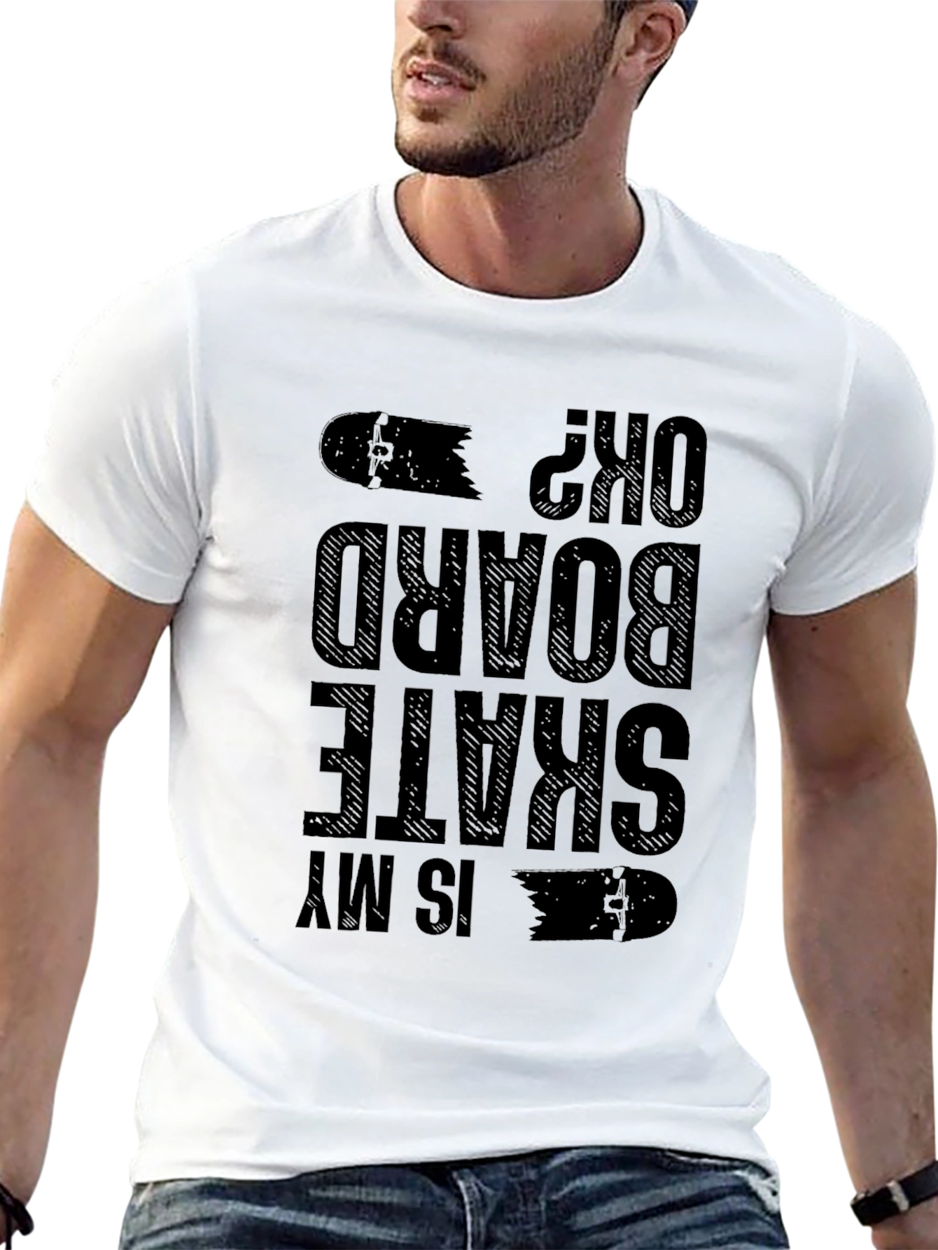 Is My Skateboard OK? Graphic Tee - Black Cotton
