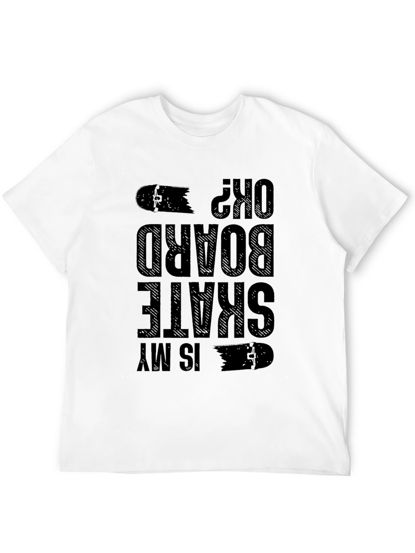 Is My Skateboard OK? Graphic Tee - Black Cotton