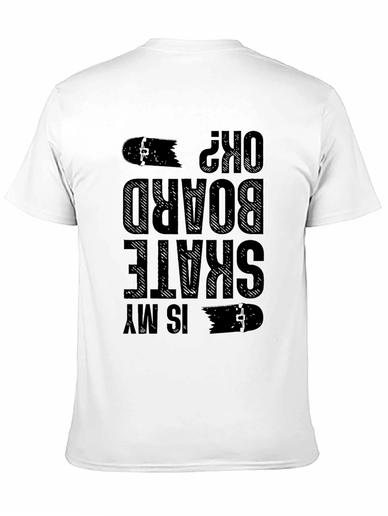 Is My Skateboard OK? Graphic Tee - Black Cotton