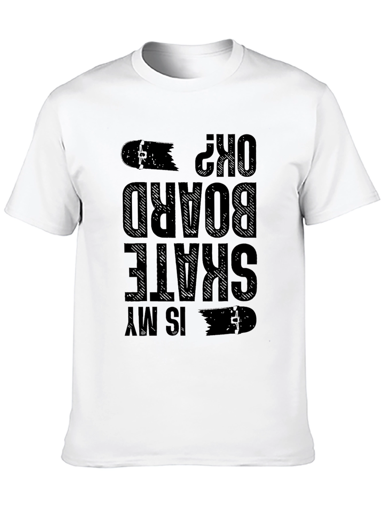 Is My Skateboard OK? Graphic Tee - Black Cotton