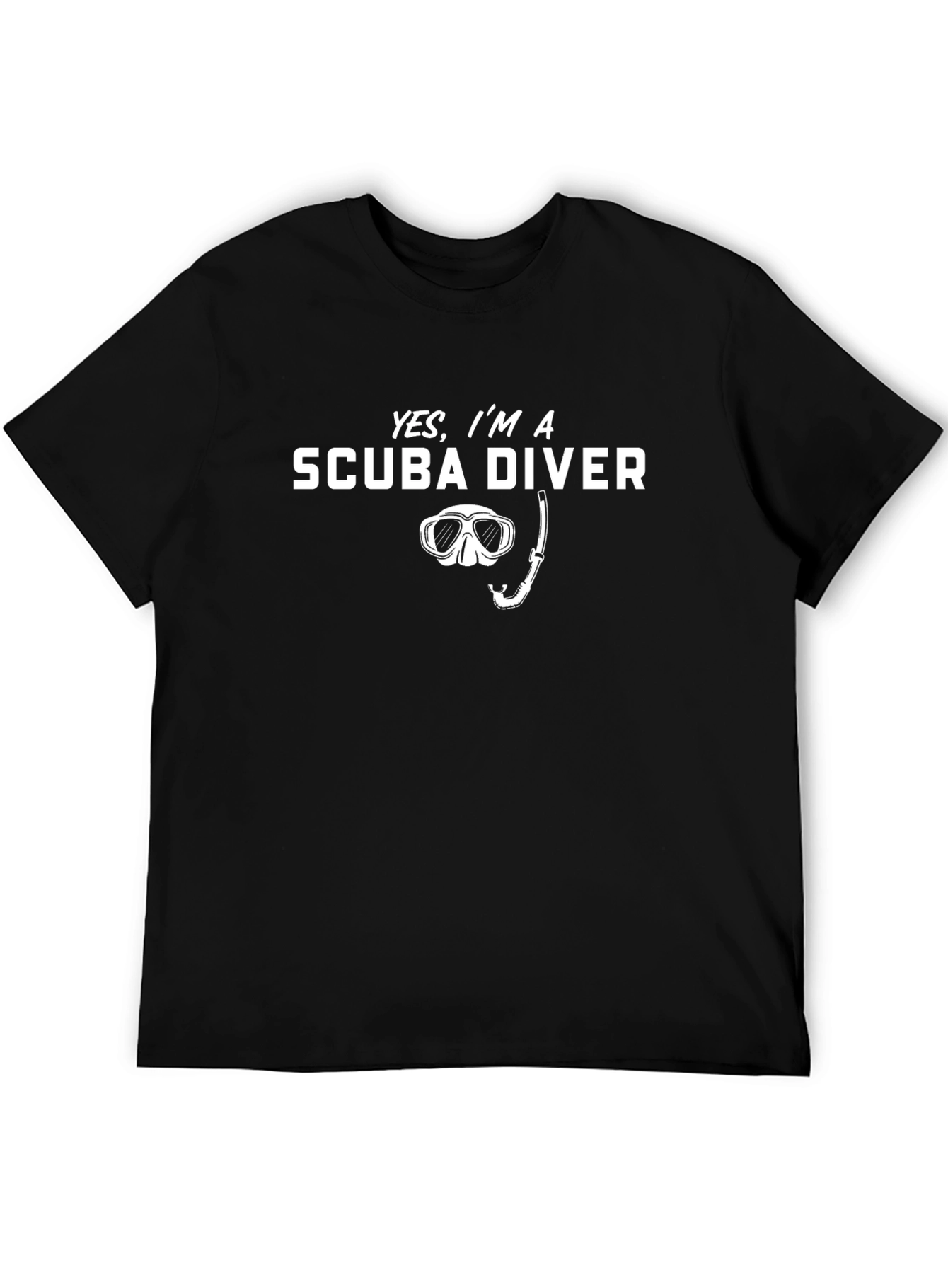 Yes Im a Scuba Diver T-Shirt - Black Unisex