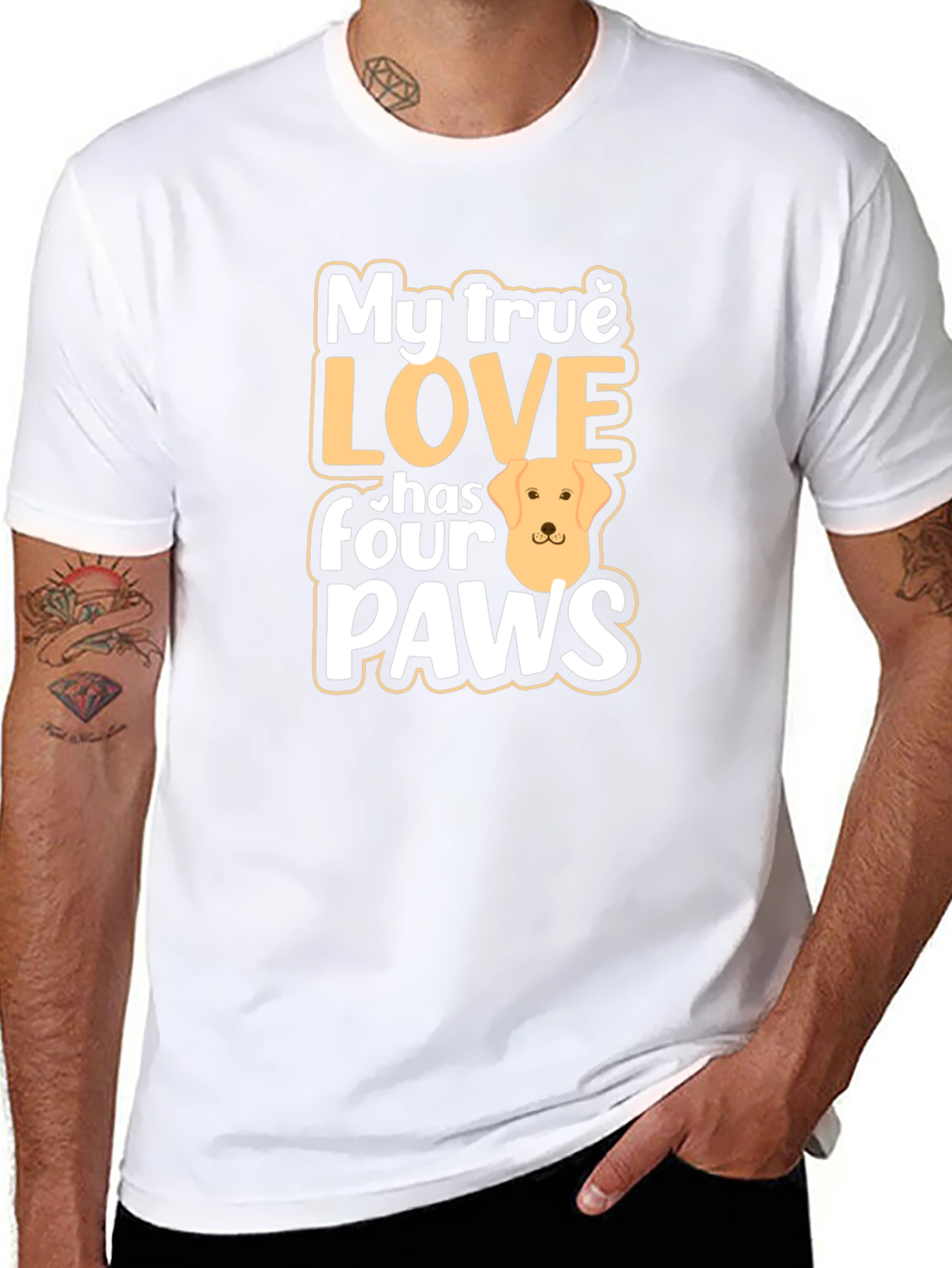 My True Love Dog Paws T-Shirt - Unisex