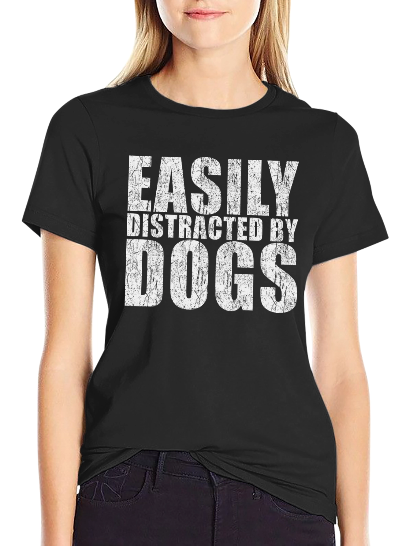 Easily Distracted by Dogs Graphic Tee