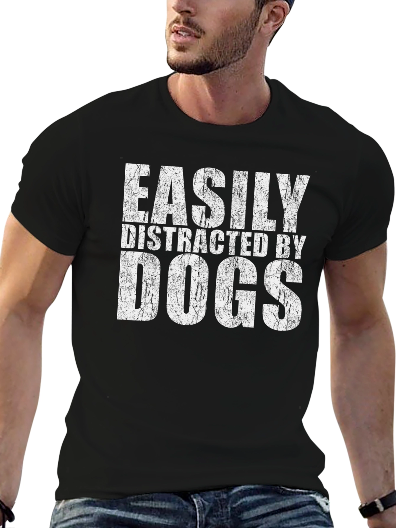Easily Distracted by Dogs Graphic Tee