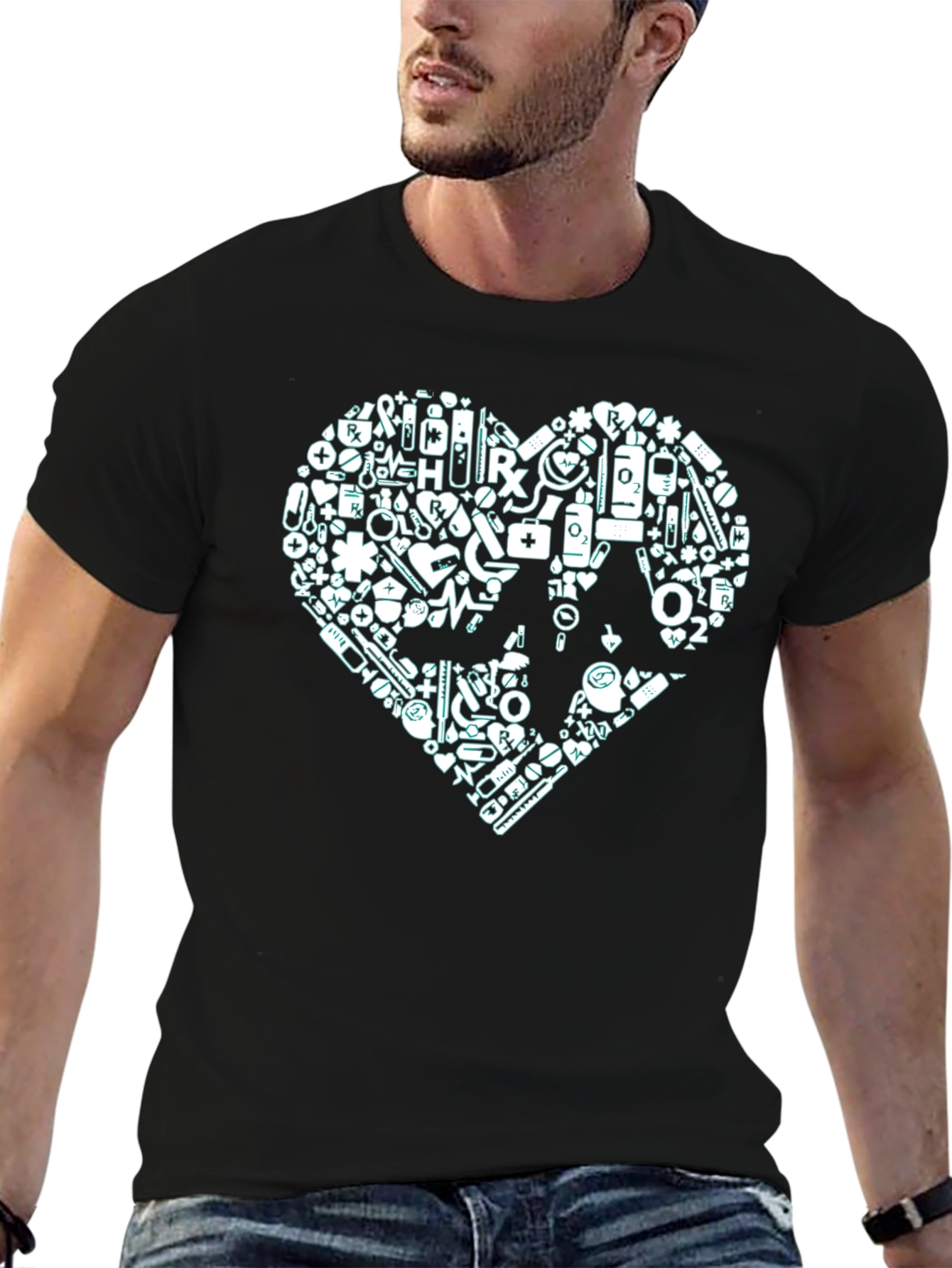 Medical Heart Graphic T-Shirt
