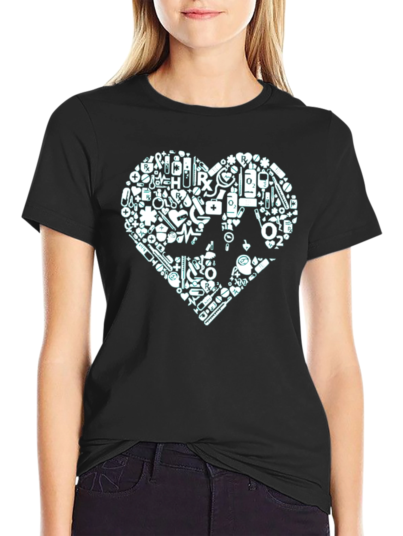 Medical Heart Graphic T-Shirt