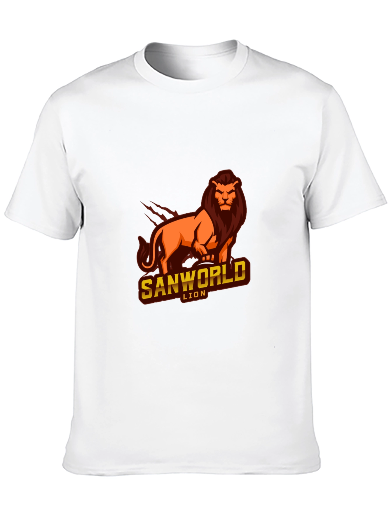 Sanworld Lion Graphic Black T-Shirt