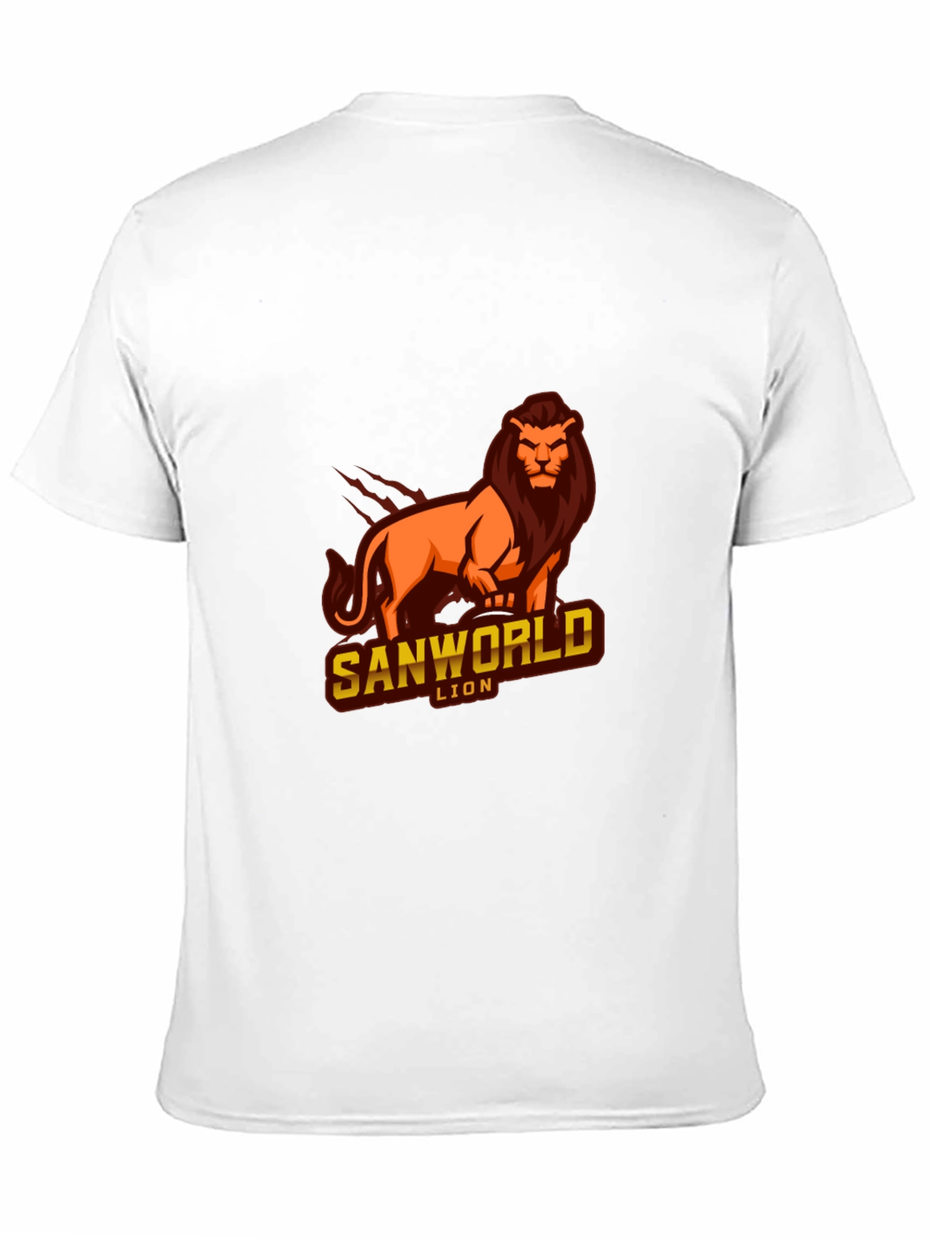 Sanworld Lion Graphic Black T-Shirt