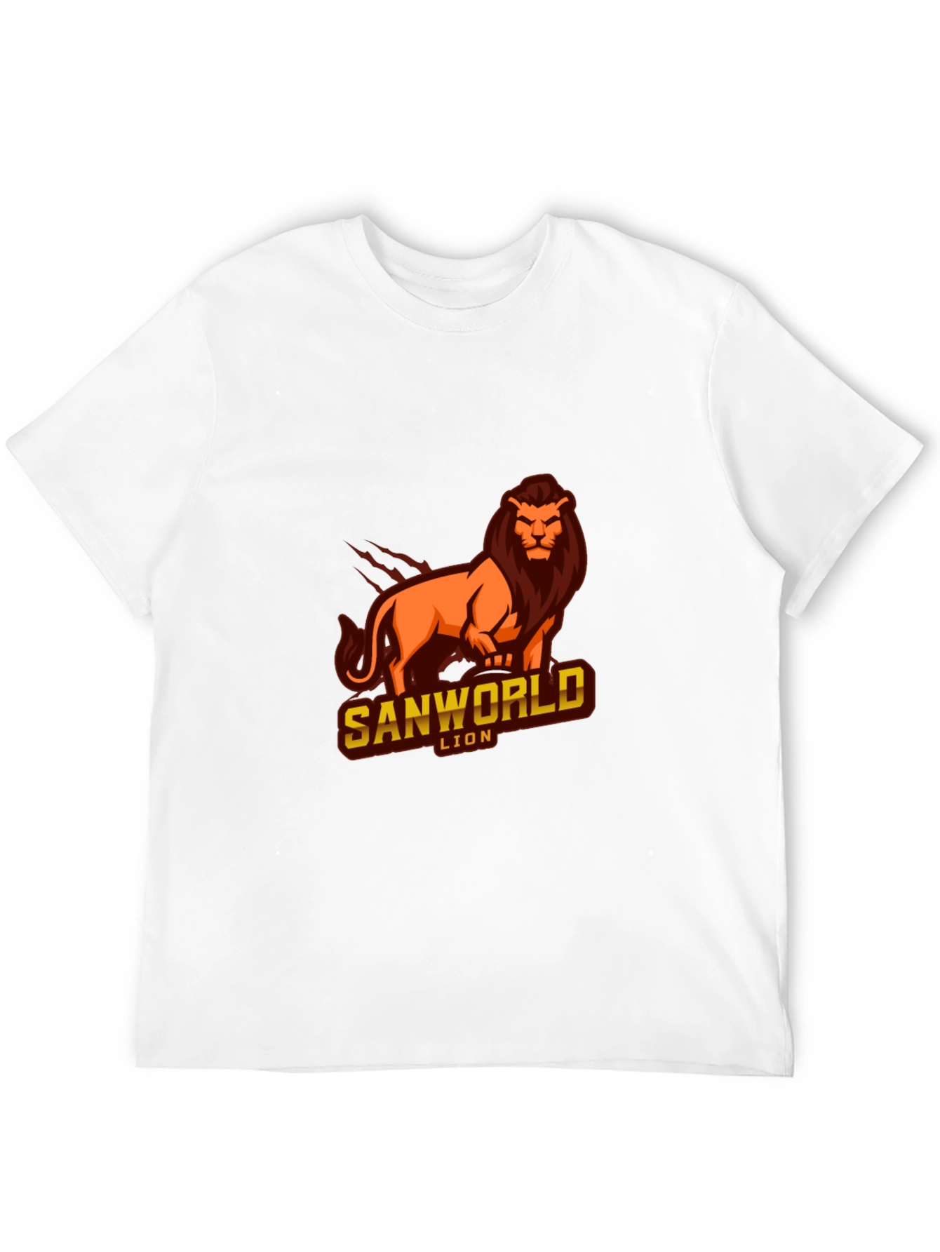 Sanworld Lion Graphic Black T-Shirt