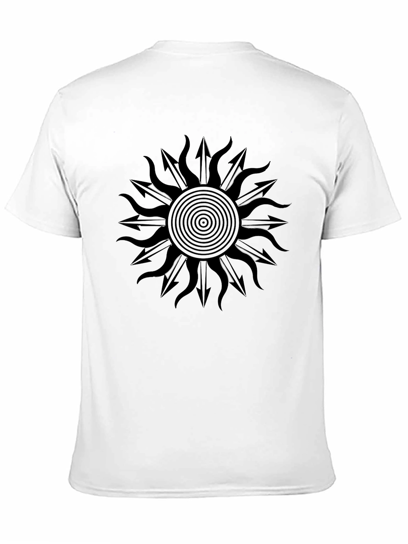 Sun Arrow Graphic Tee - Mens Black Shirt
