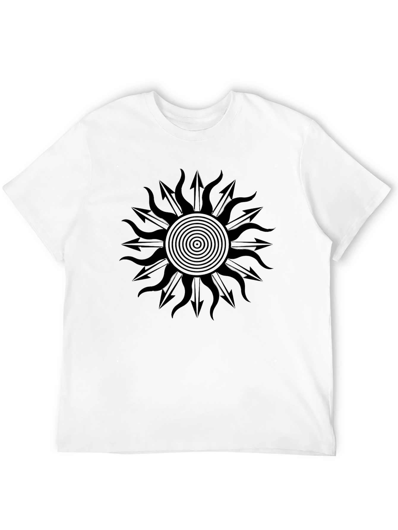 Sun Arrow Graphic Tee - Mens Black Shirt