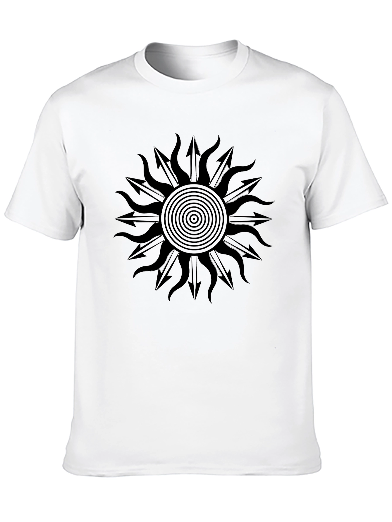Sun Arrow Graphic Tee - Mens Black Shirt