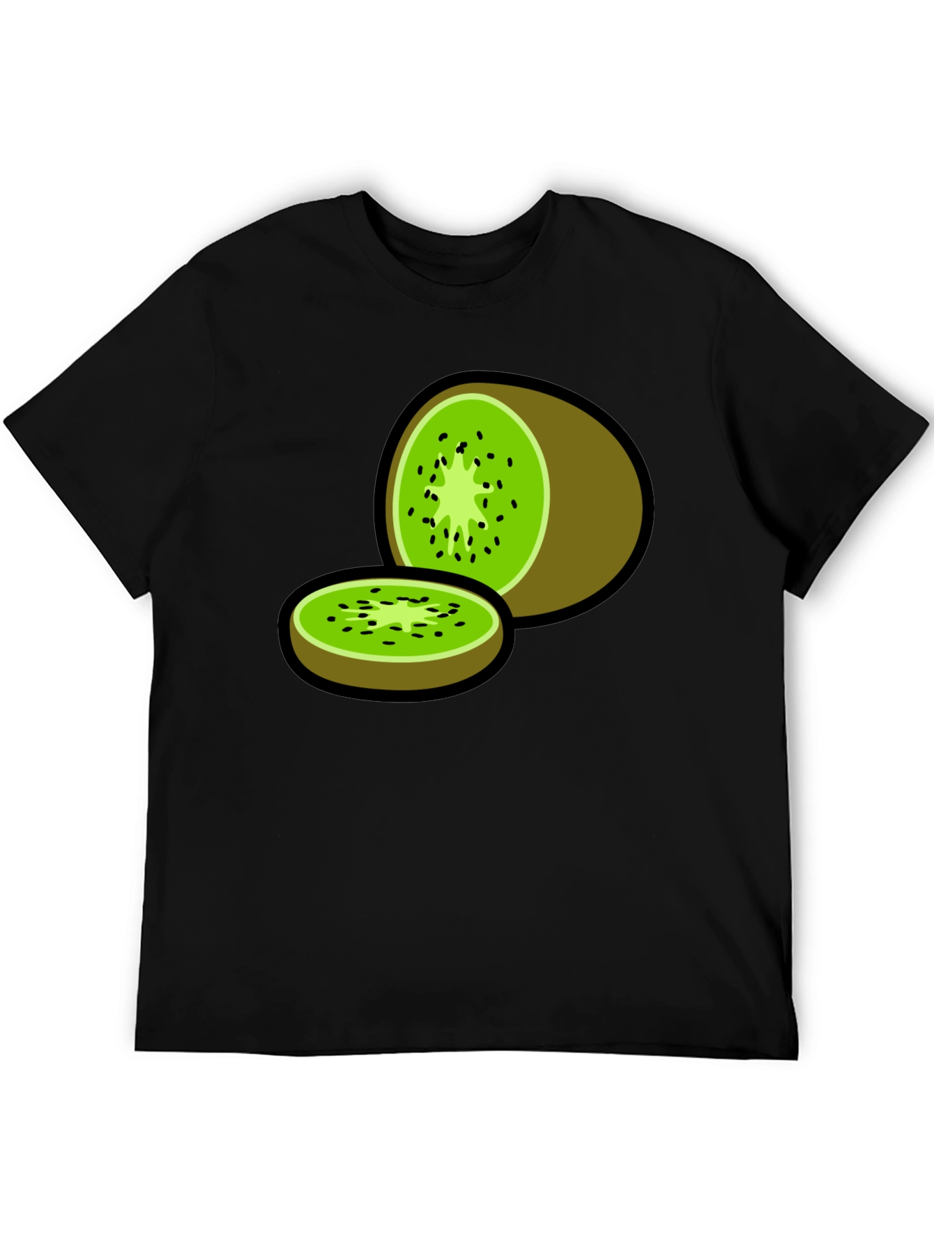 Kiwi Fruit Graphic Print T-Shirt