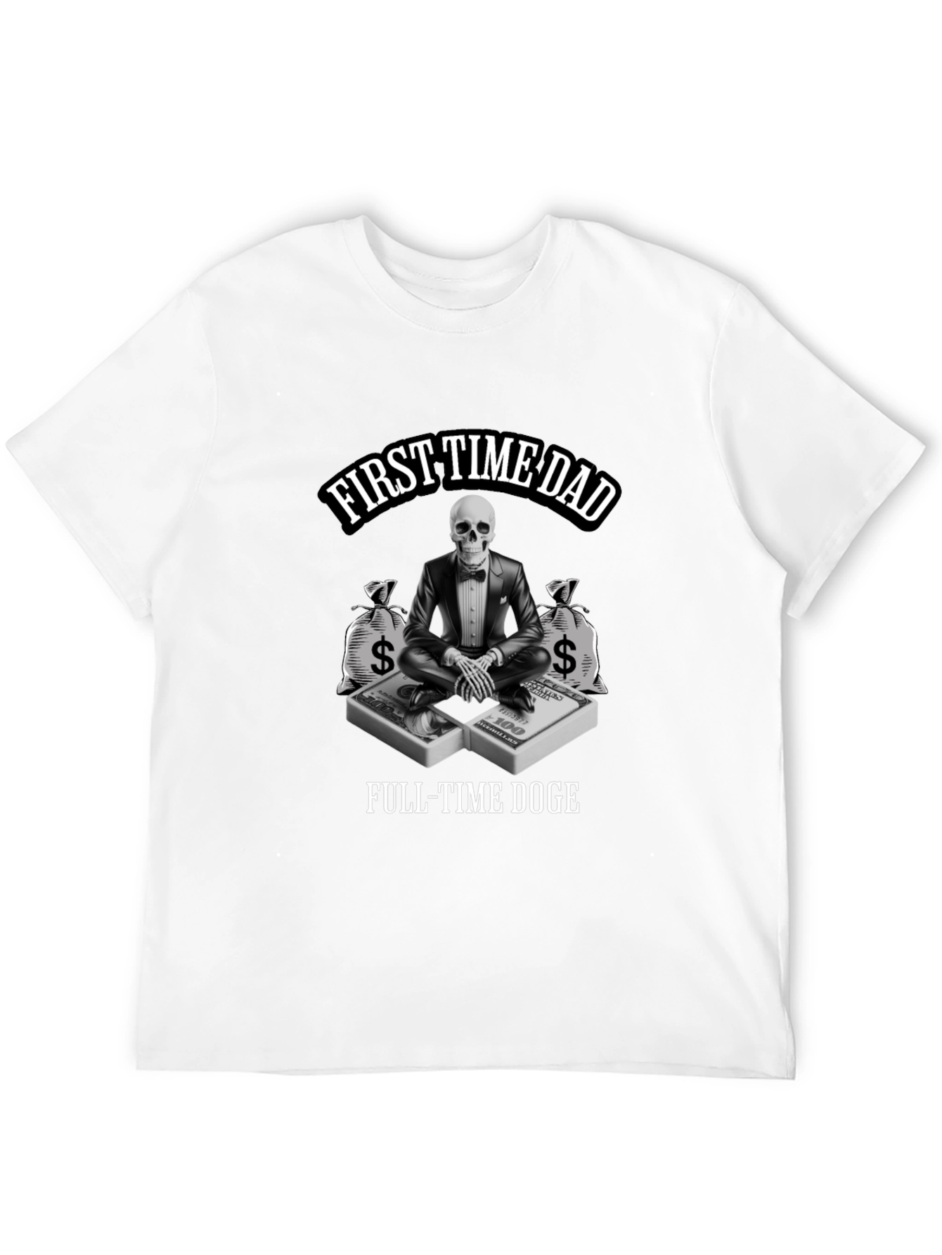 First Time Dad Full-Time Doge T-Shirt