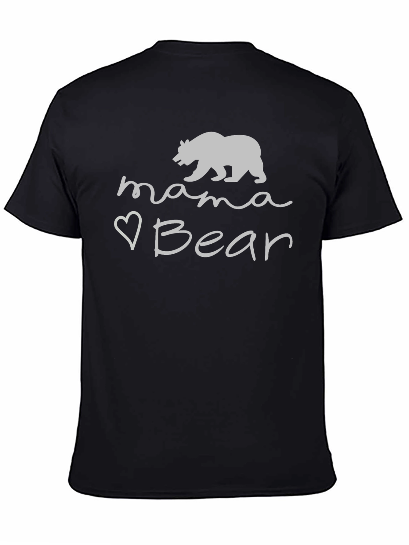 Mama Bear Graphic Tee -  Comfortable Black T-Shirt
