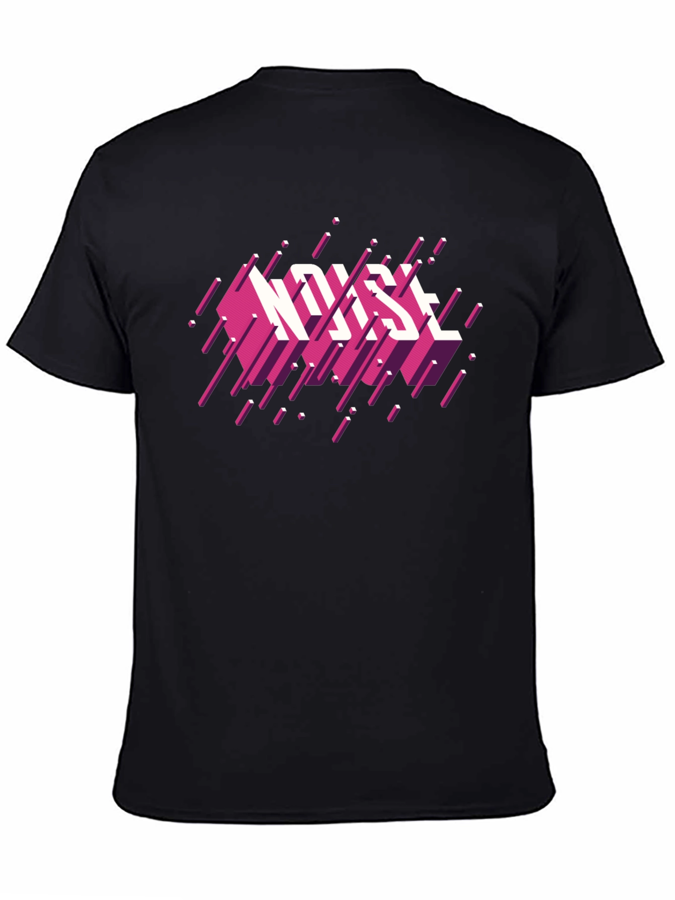 Retro Noise Graphic Black T-Shirt