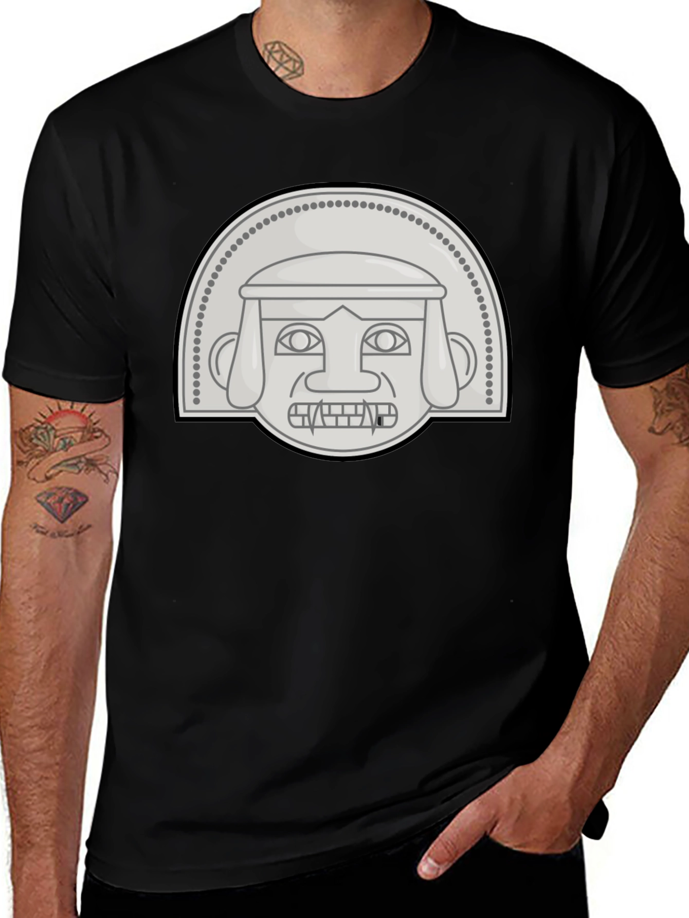 Aztec Head Graphic Tee