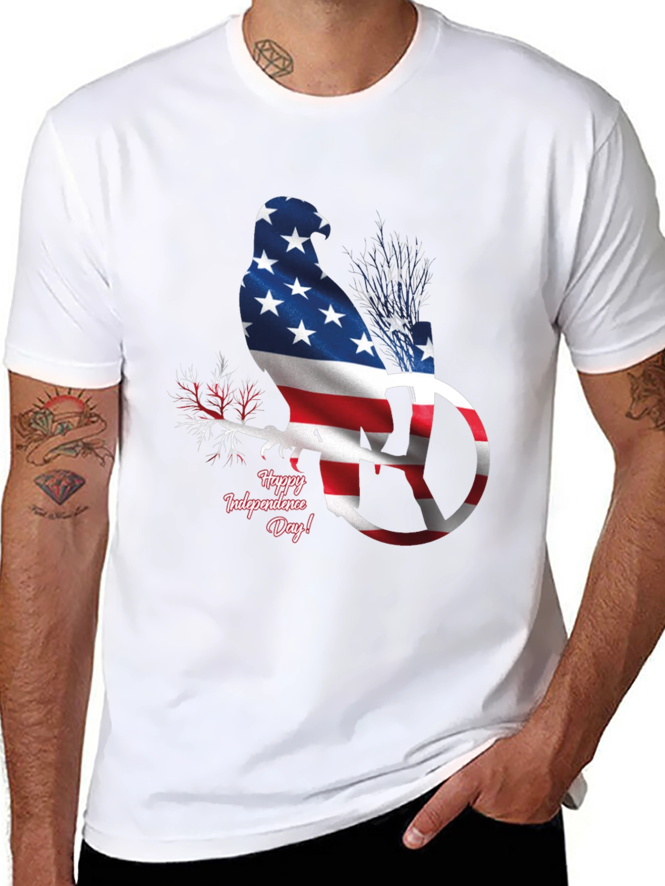 Patriotic Eagle USA Flag T-Shirt