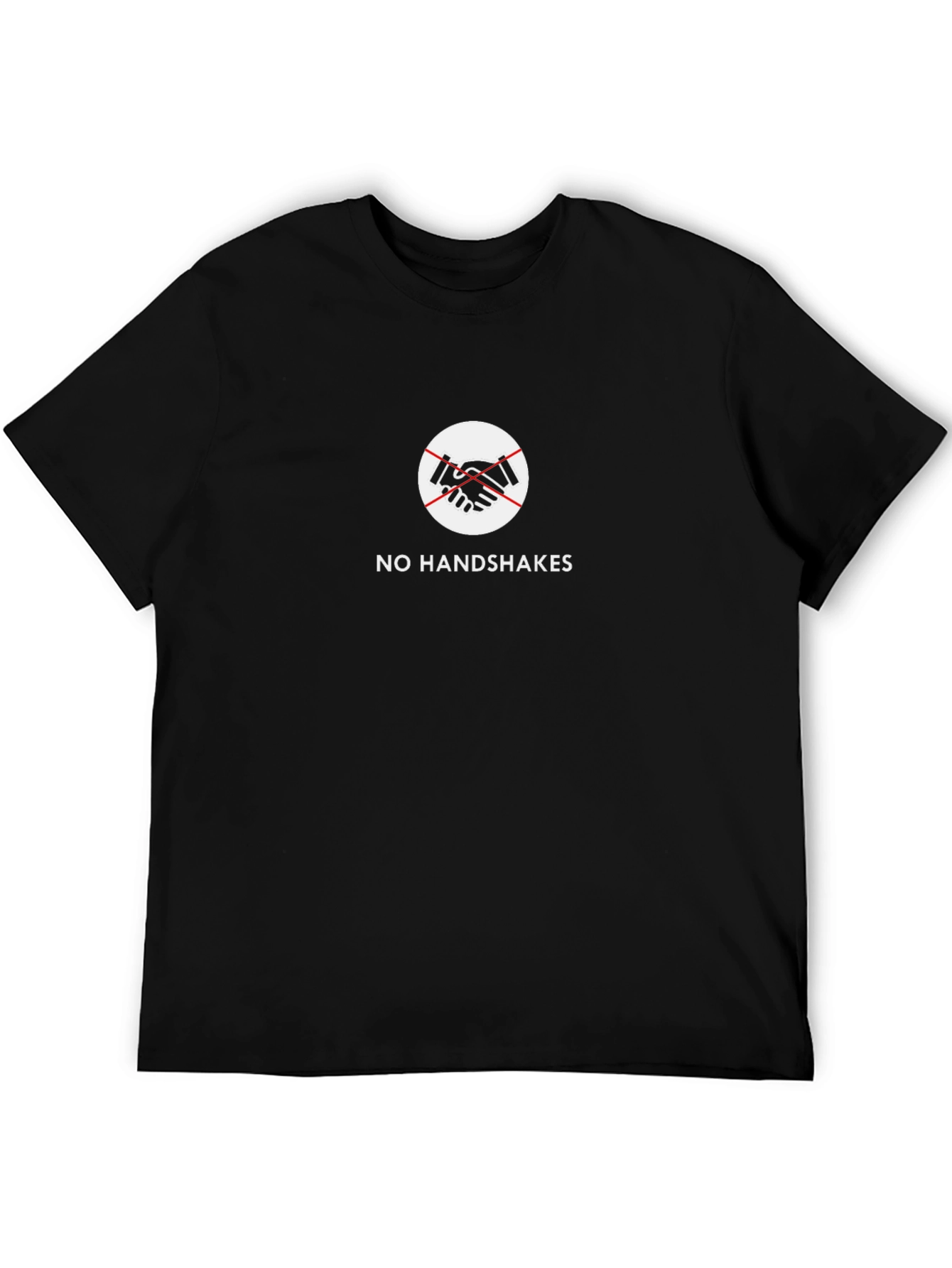 No Handshakes Graphic Tee - Social Distancing Apparel