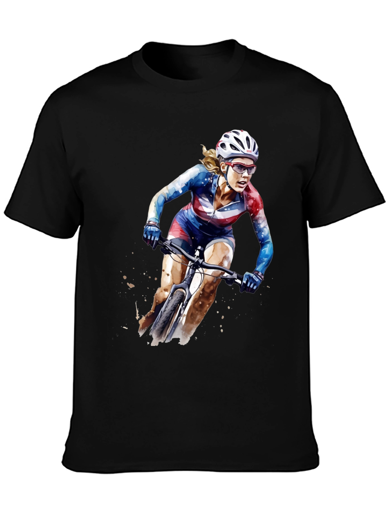 USA Cycling Watercolor T-Shirt