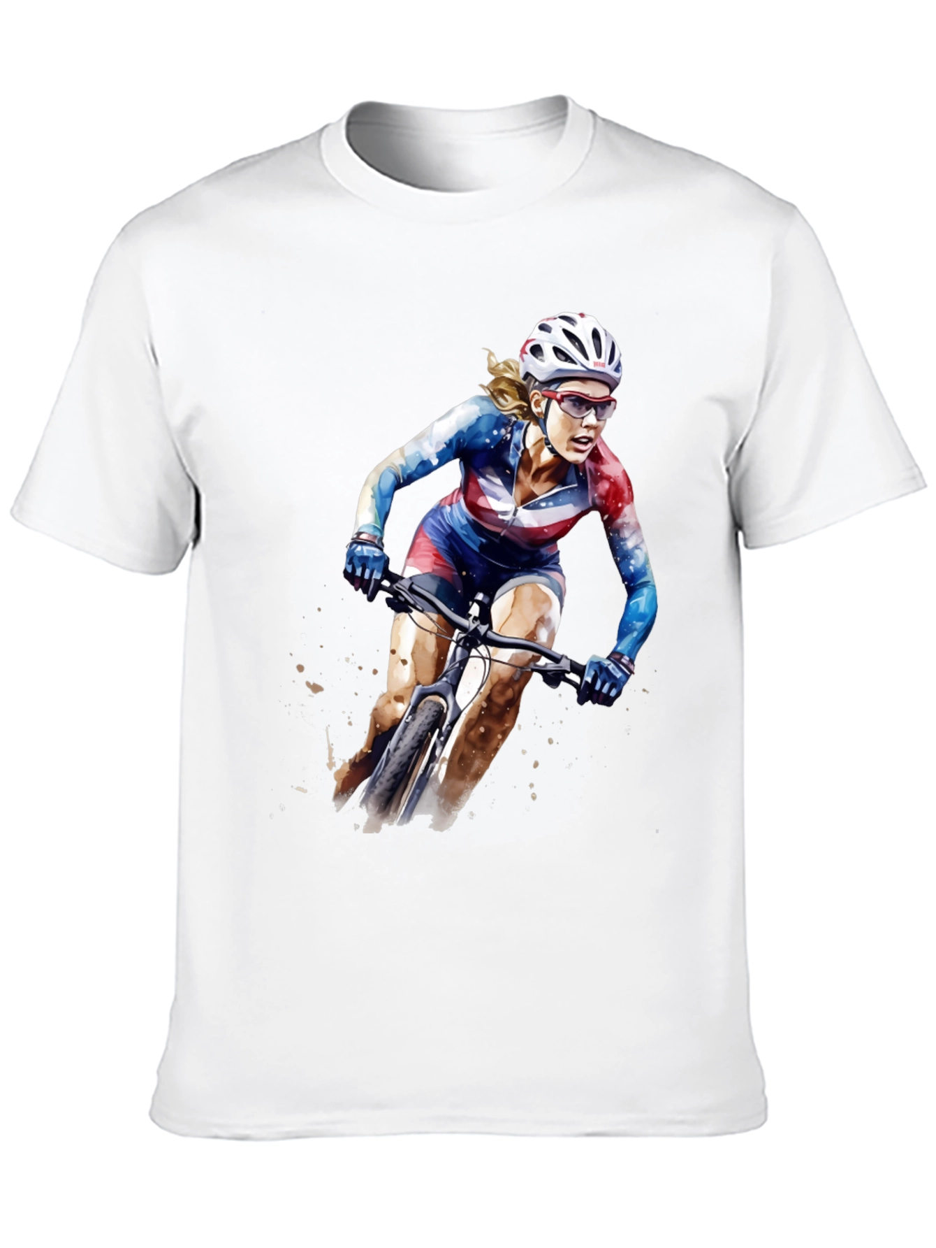 USA Cycling Watercolor T-Shirt