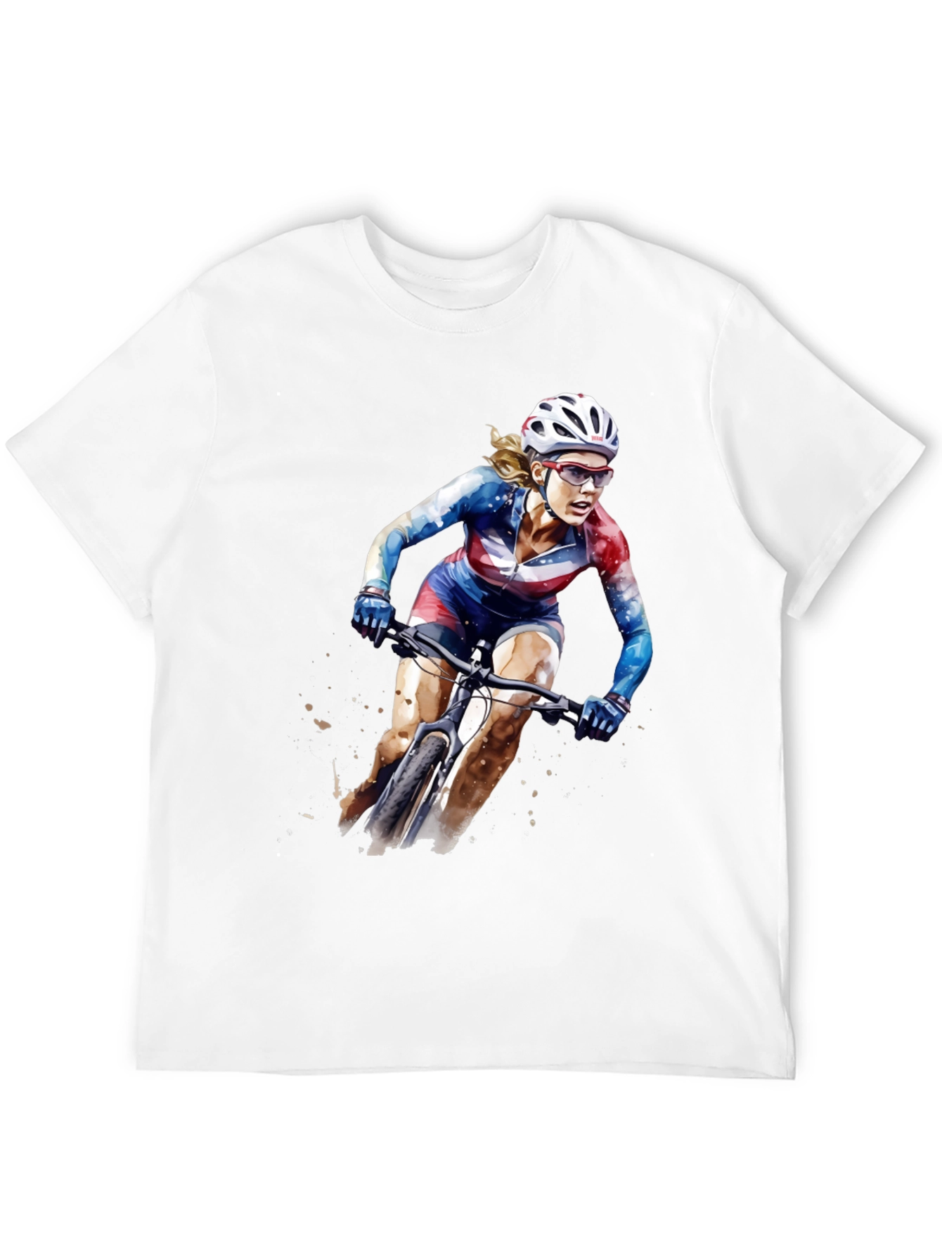 USA Cycling Watercolor T-Shirt