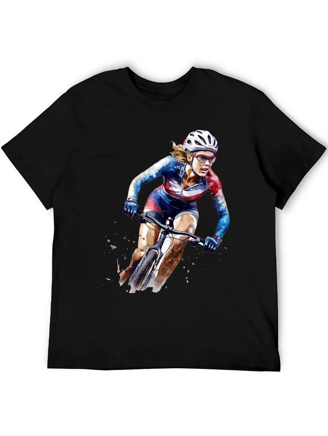 USA Cycling Watercolor T-Shirt