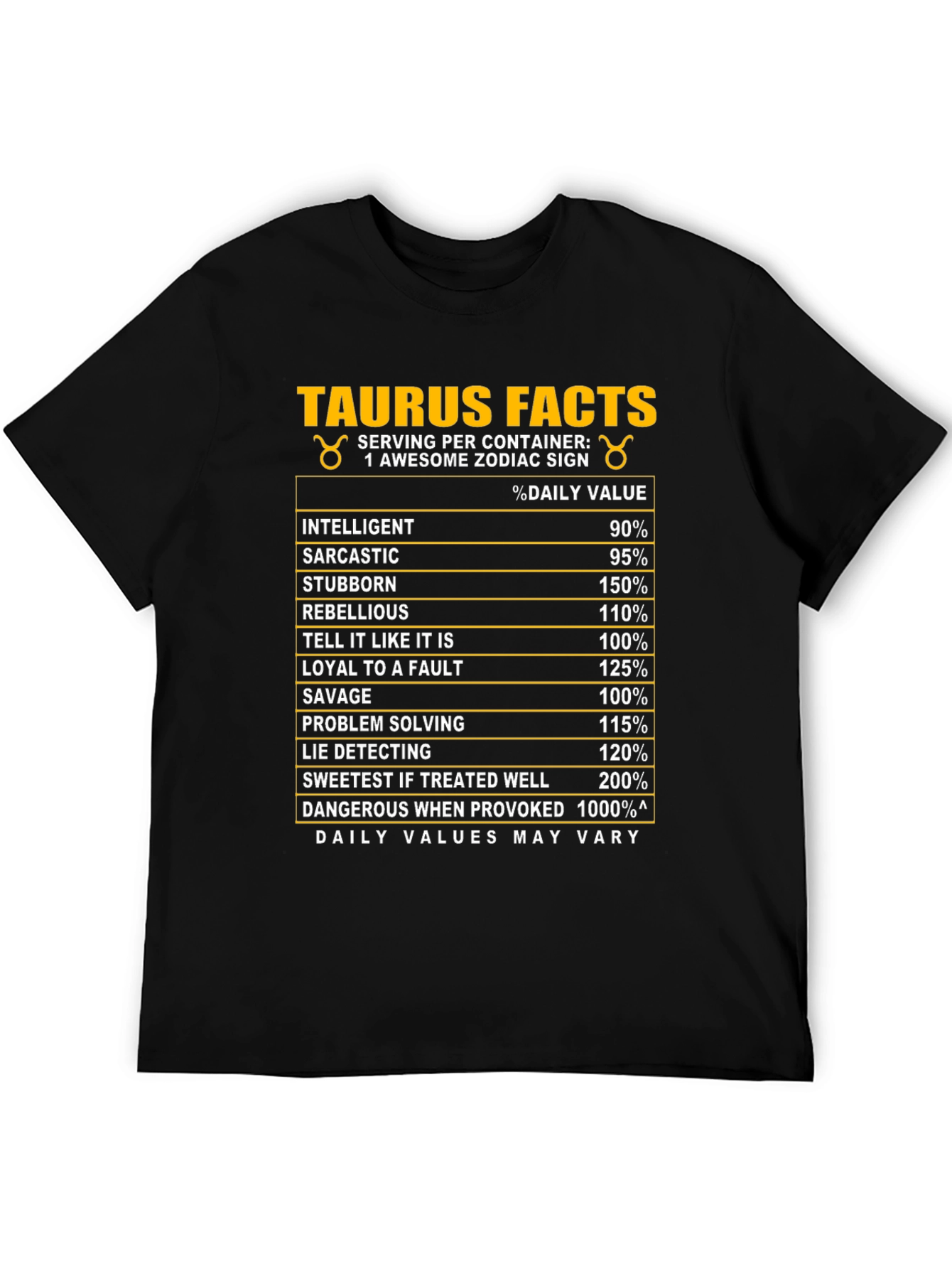 Taurus Zodiac Facts T-Shirt