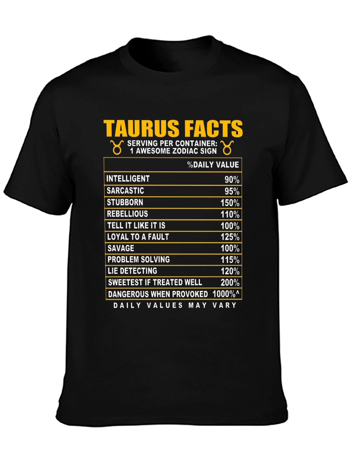 Taurus Zodiac Facts T-Shirt