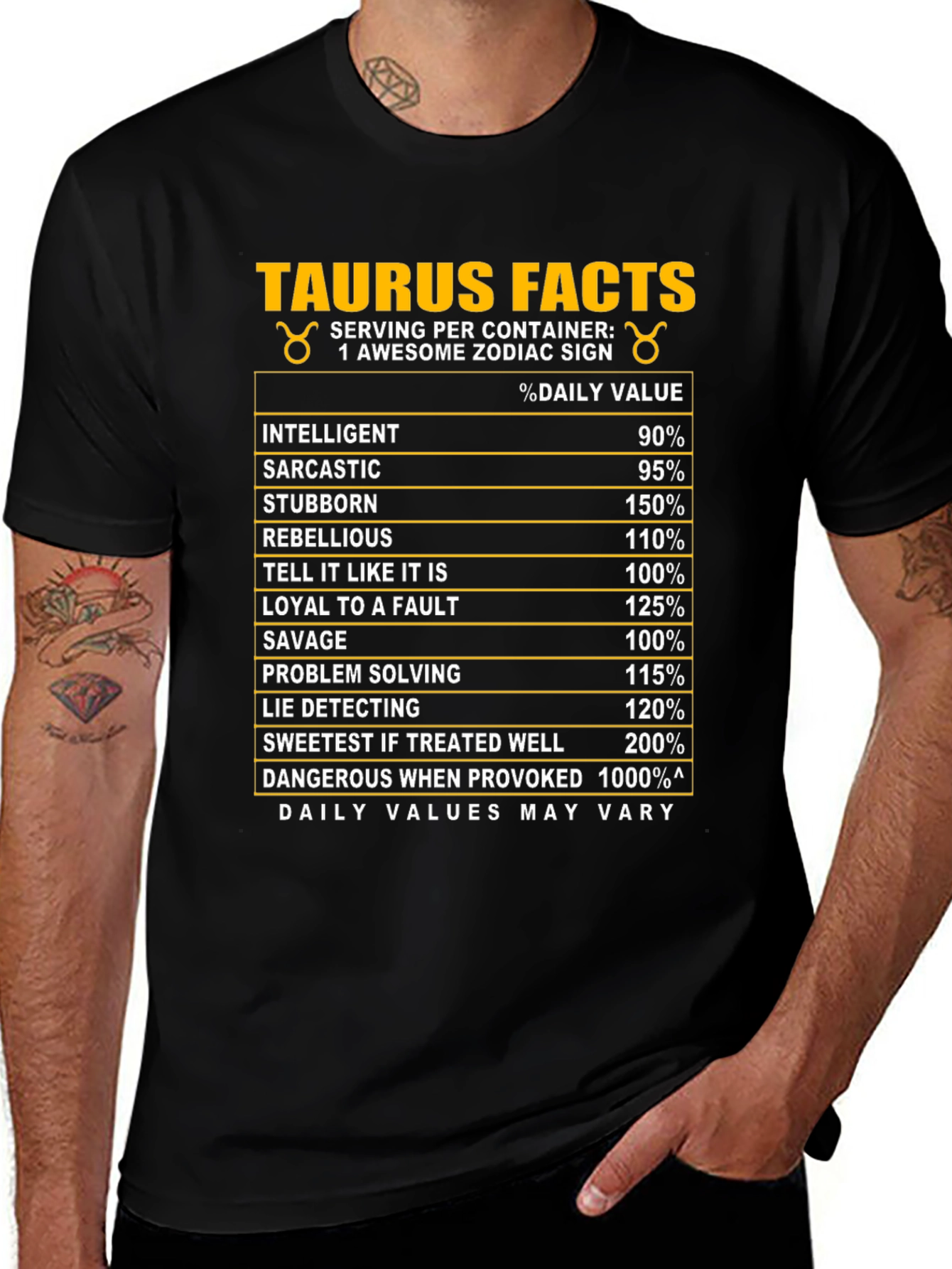 Taurus Zodiac Facts T-Shirt