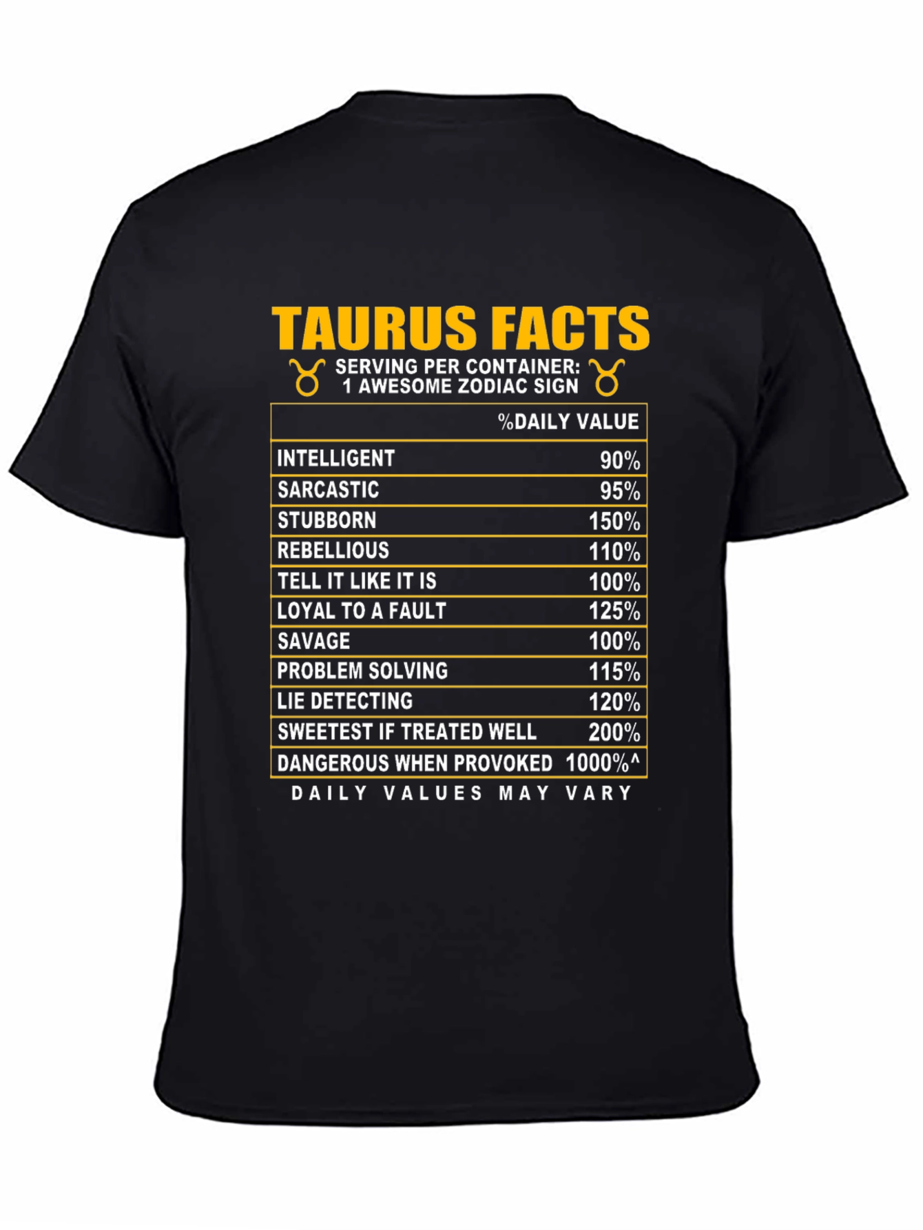 Taurus Zodiac Facts T-Shirt