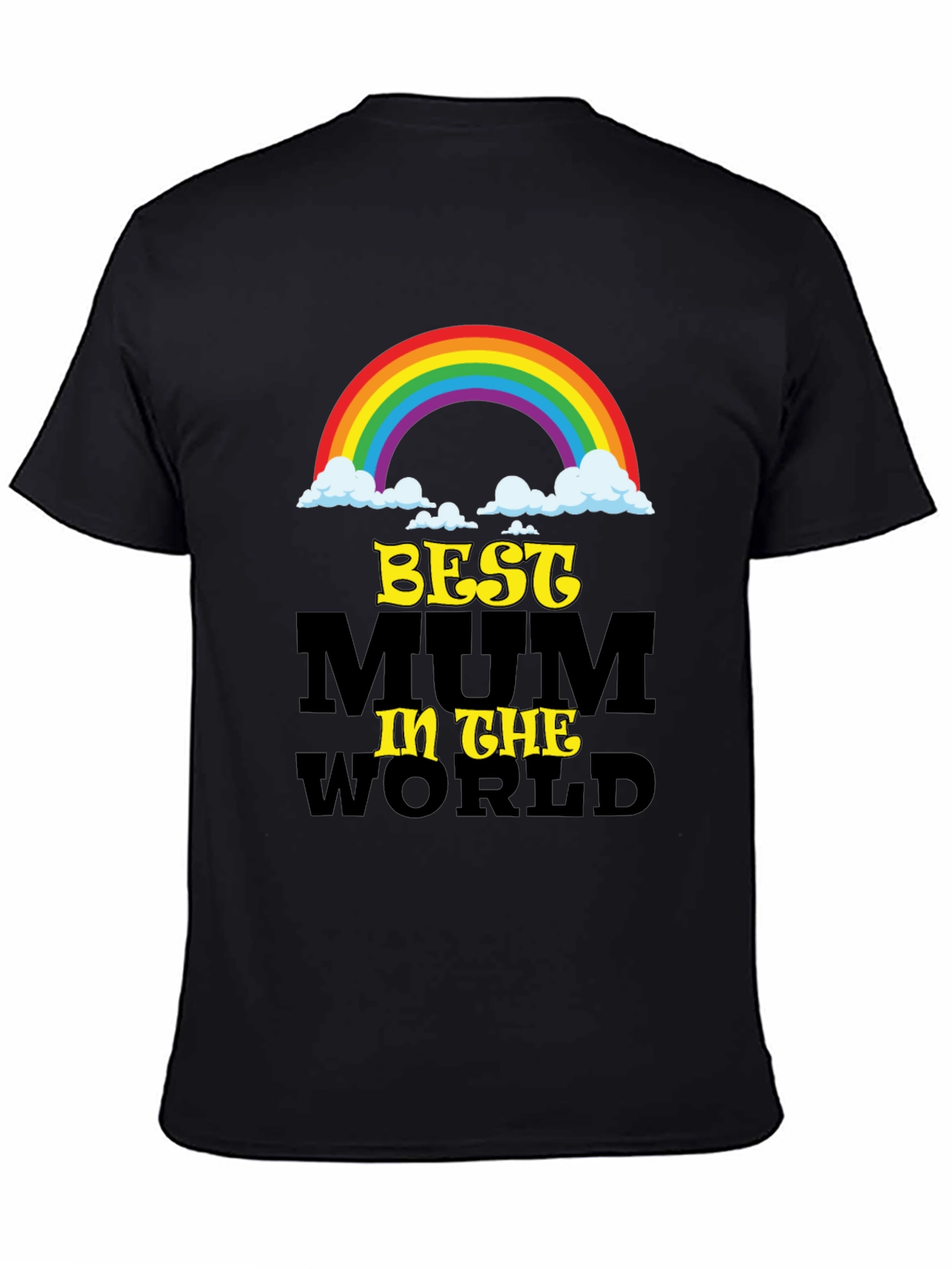 Best Mum In The World Black T-Shirt