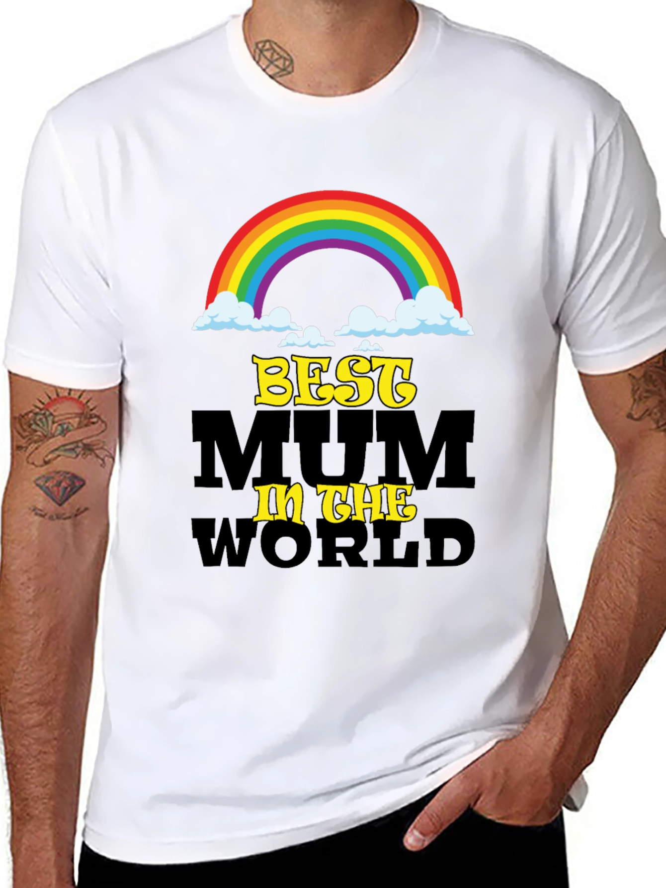 Best Mum In The World Black T-Shirt