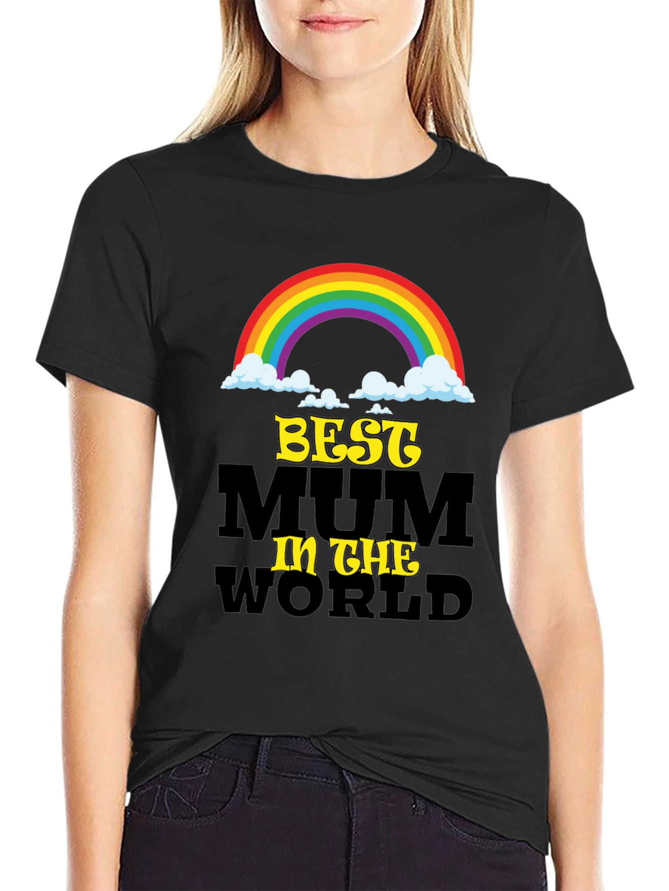 Best Mum In The World Black T-Shirt