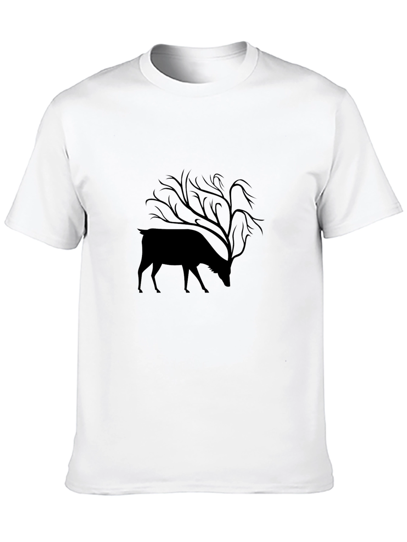 Nature Deer Tree T-Shirt - Stylish Graphic Tee