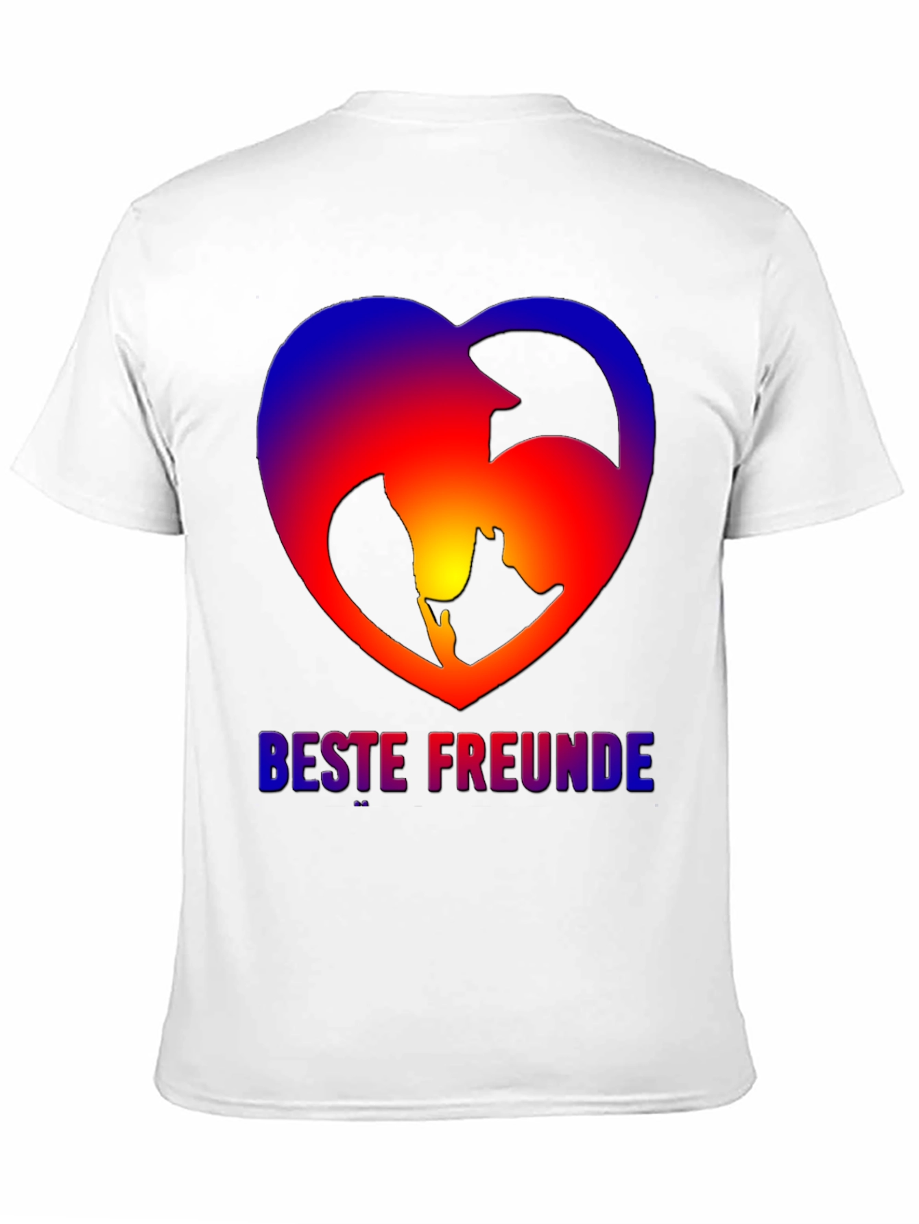 Best Friends Dog & Owner Heart T-Shirt