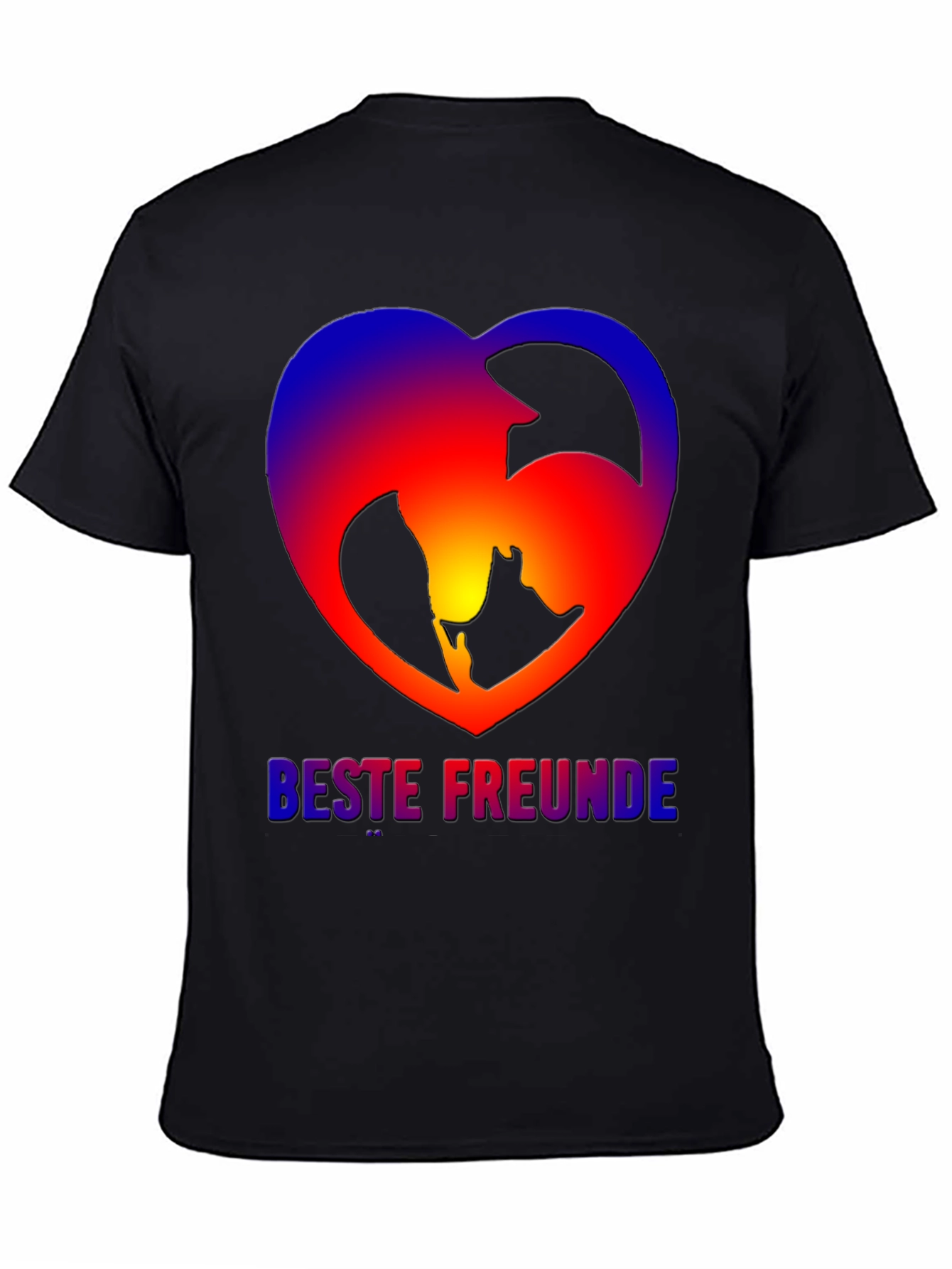 Best Friends Dog & Owner Heart T-Shirt