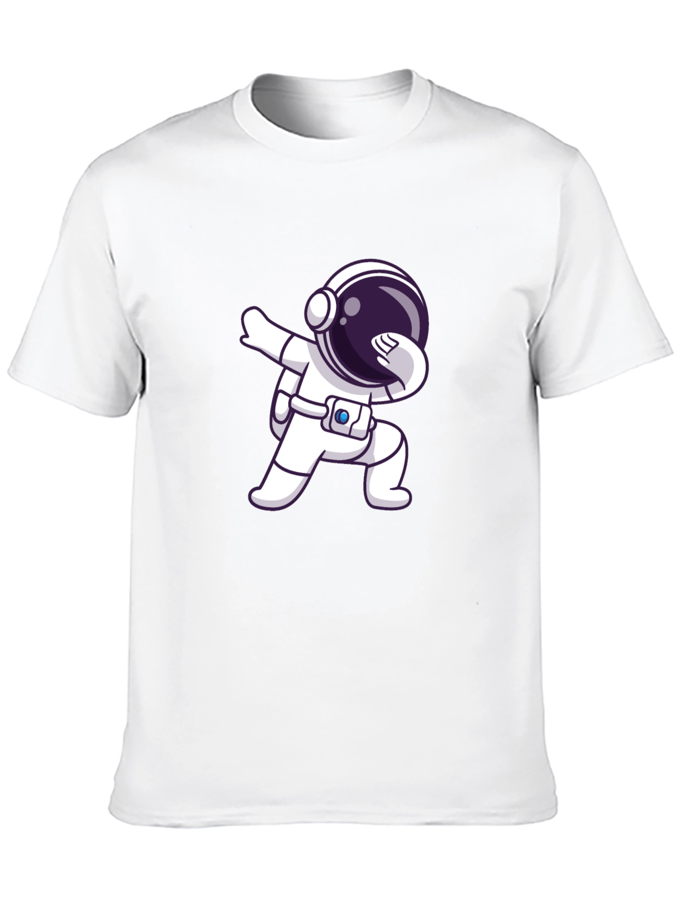 Astronaut Dab Black T-Shirt - Space Lover Gift