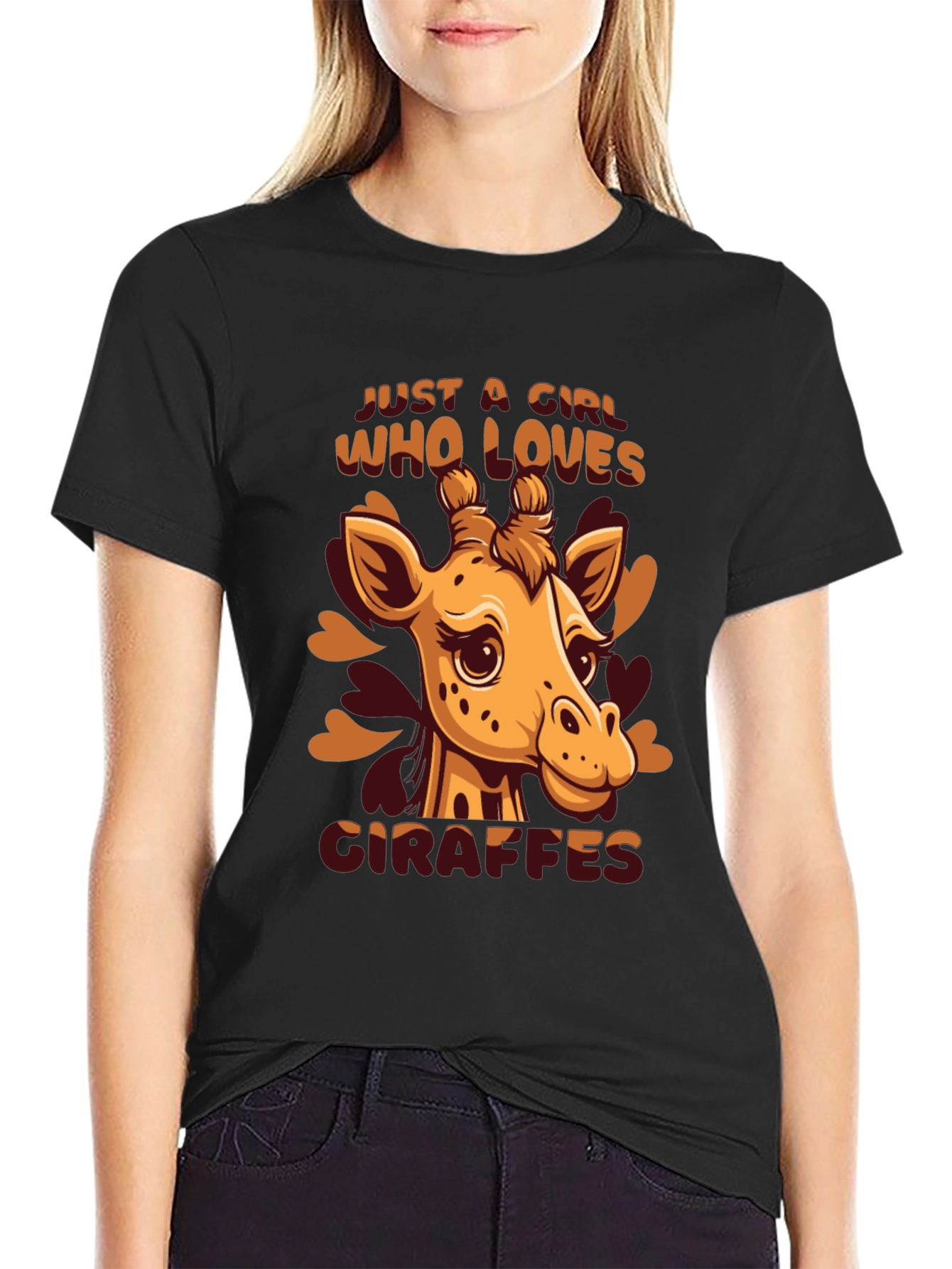 Giraffe Lover T-Shirt - Cute Animal Graphic Tee