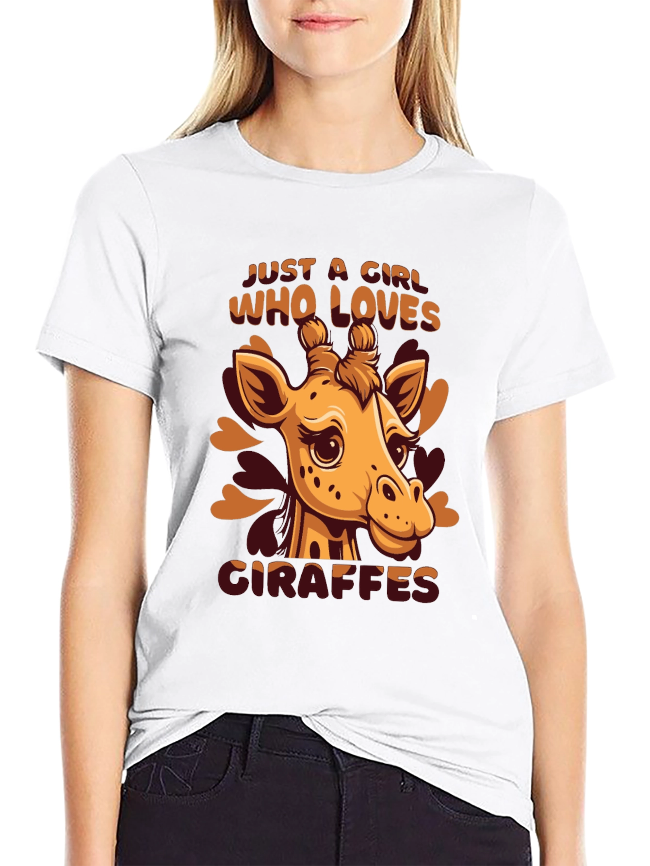 Giraffe Lover T-Shirt - Cute Animal Graphic Tee