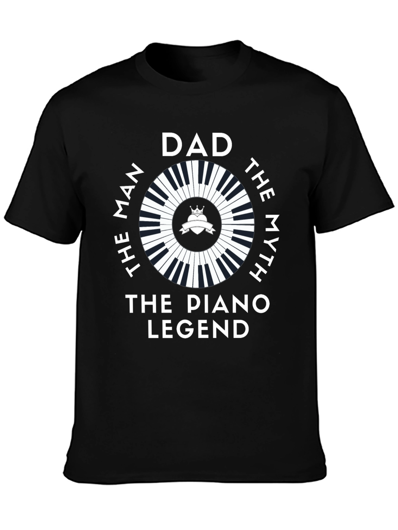 Dad The Piano Legend Graphic T-Shirt