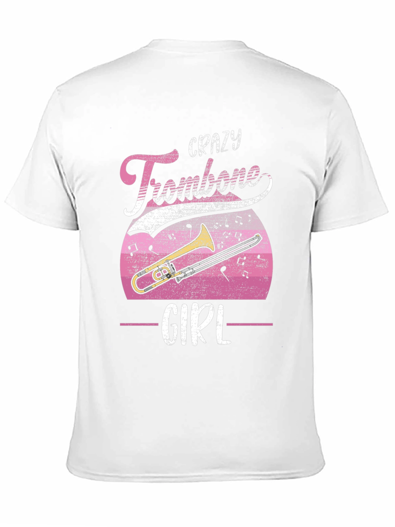 Crazy Trombone Girl T-Shirt - Music Lover Tee