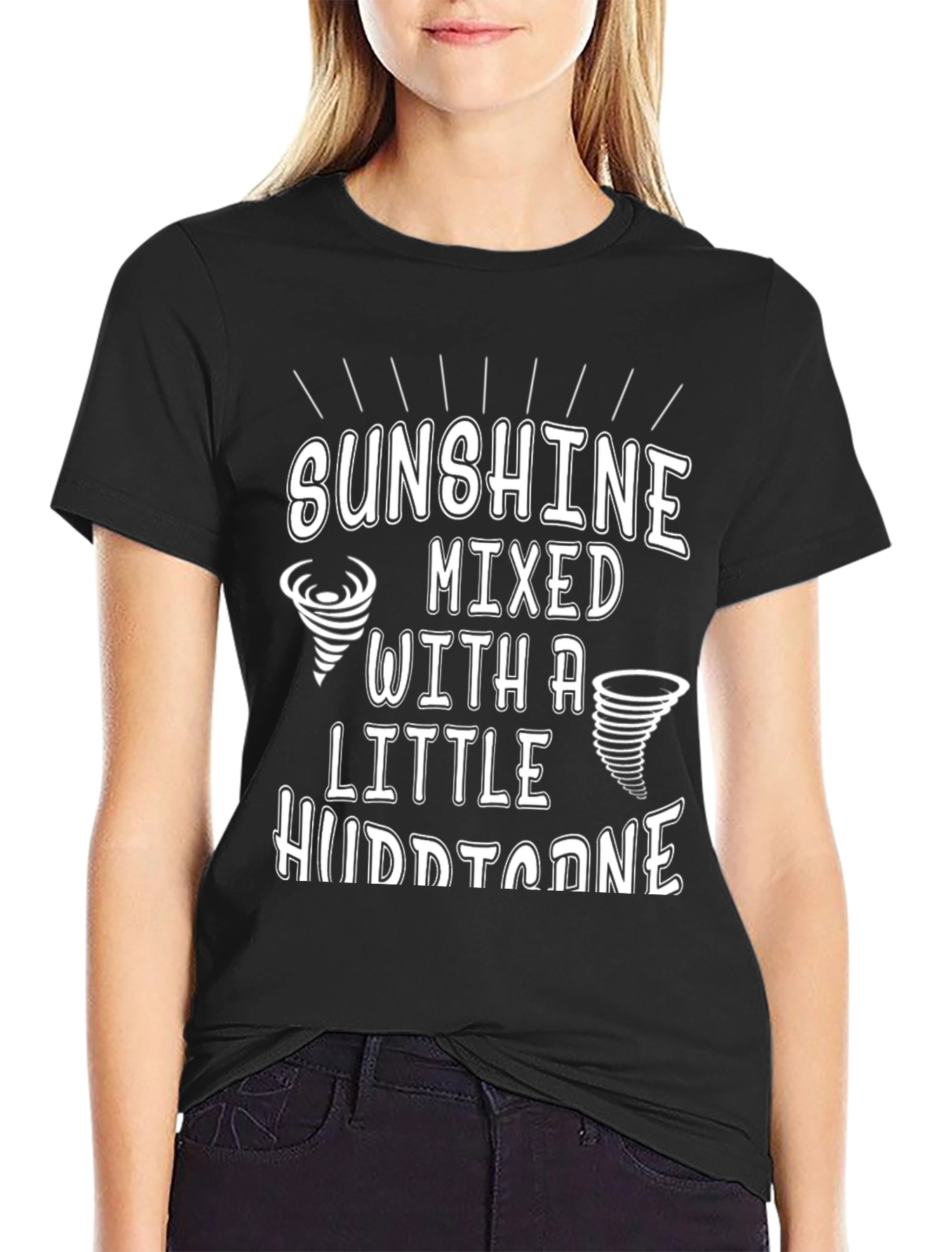 Sunshine & Hurricane Graphic Tee - Black